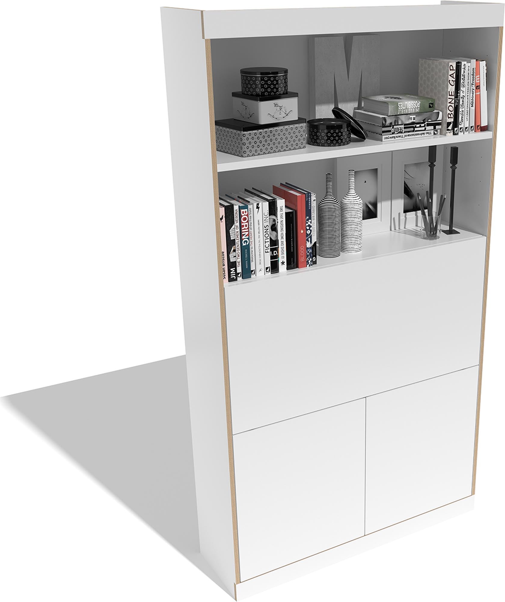 Elegantes FLAI Home Office hoch: Stilvoller Arbeitsplatz für Zuhause.