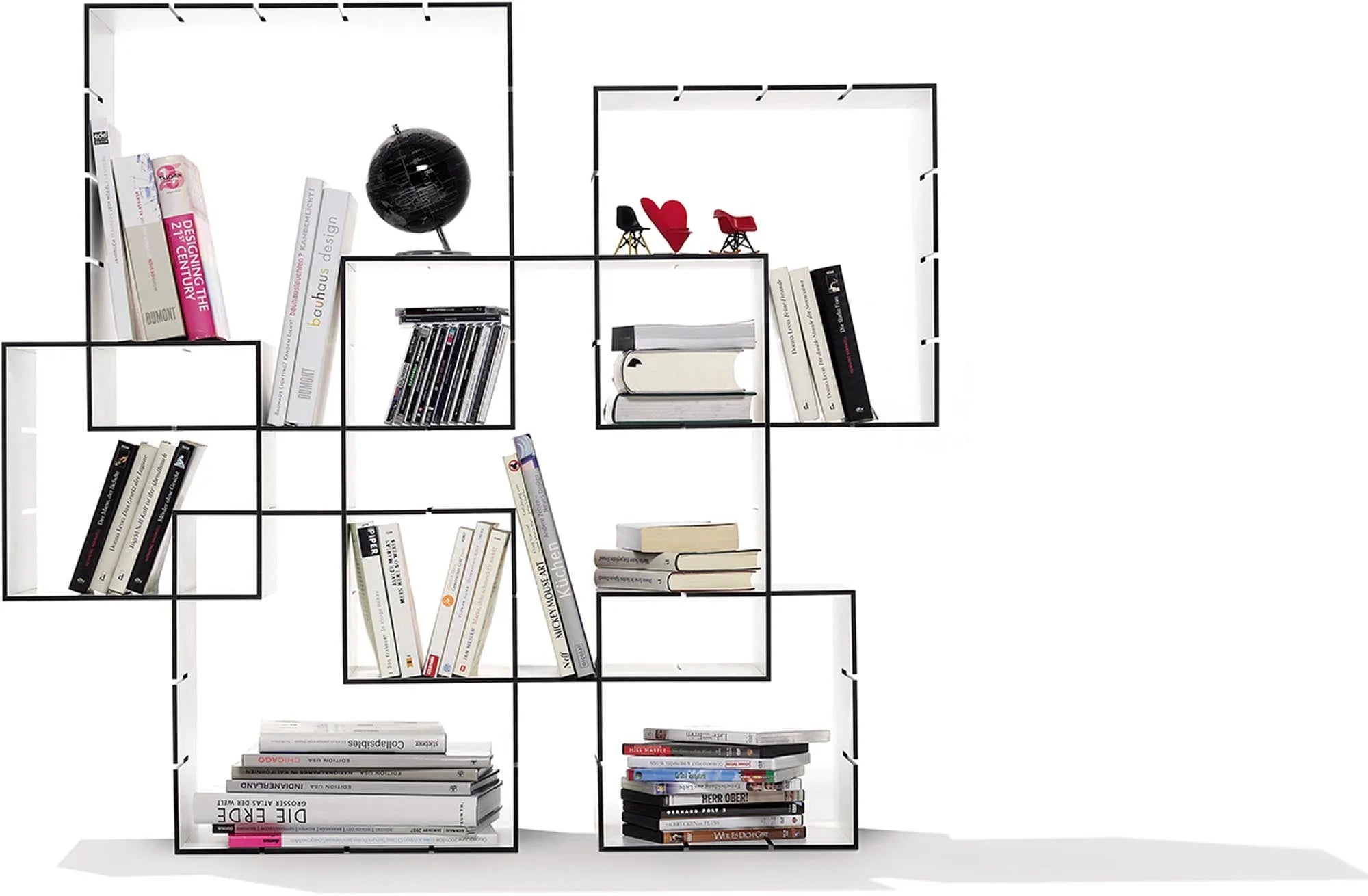 Modulares Konnex Regalset: Vielseitige Designlösung für Wände.