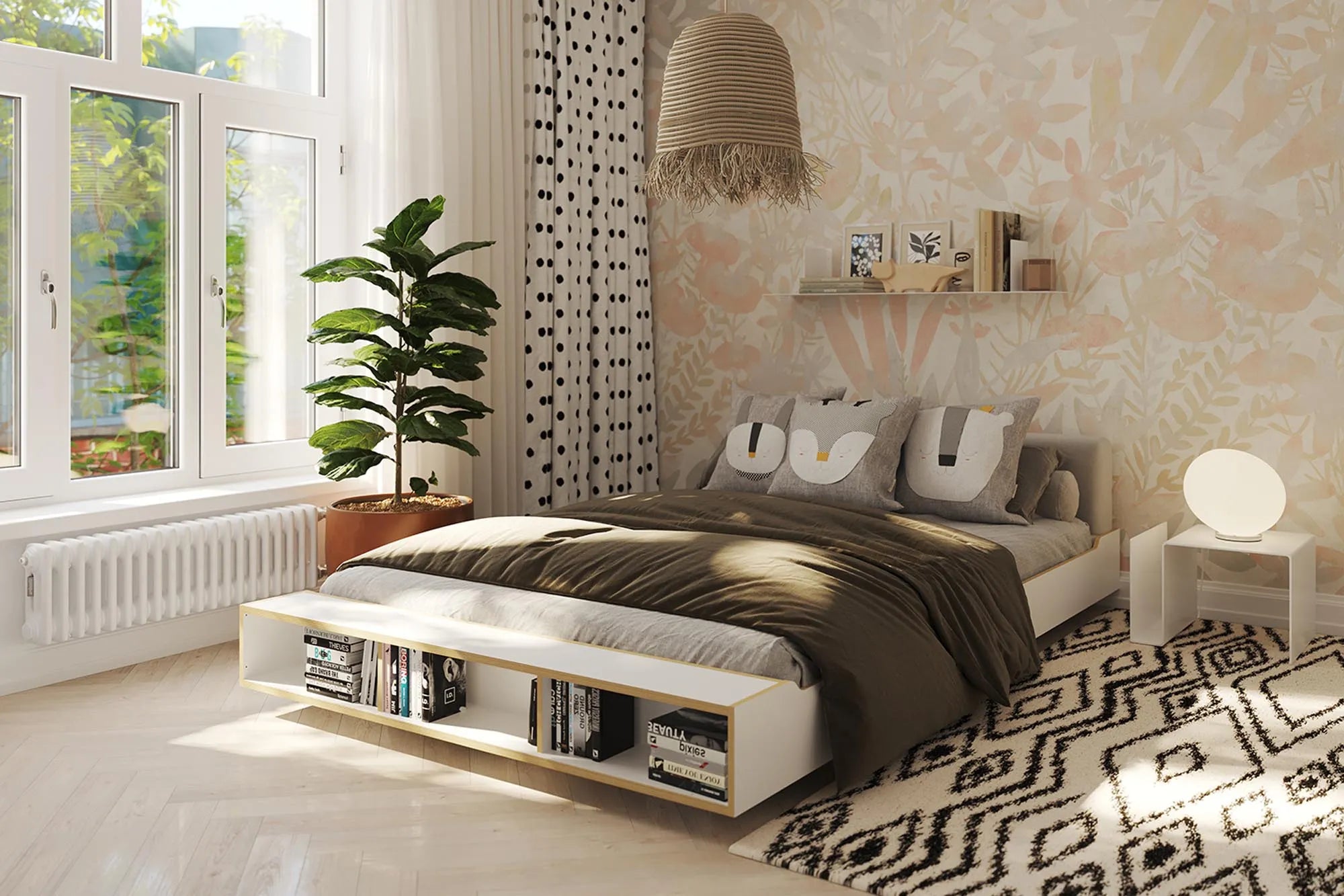 Elegantes MAUDE Bett: Minimalistisches Design für traumhaften Schlaf.