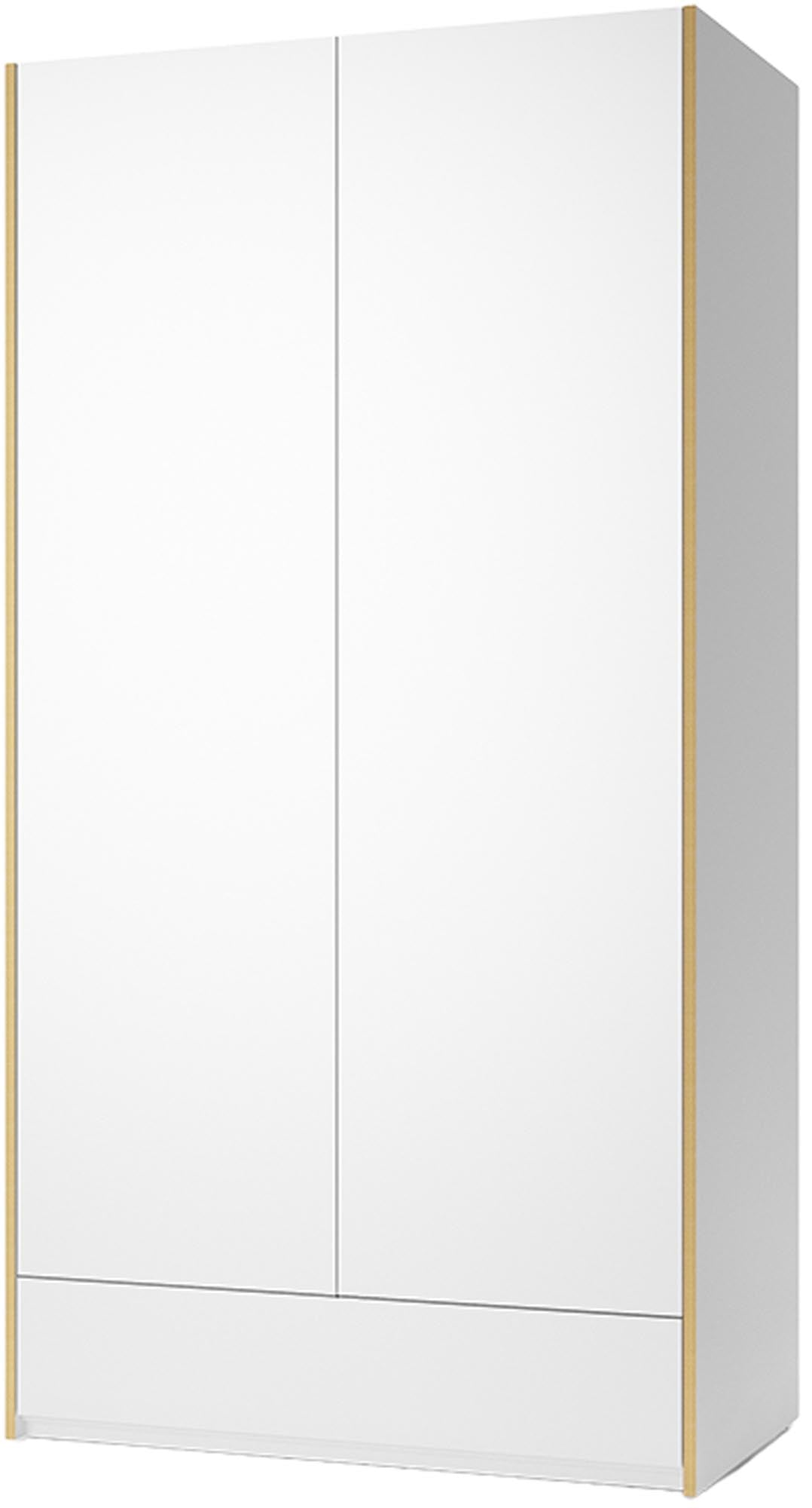Modular Plus V1 1 Schublade in Weiss / Holzkante präsentiert im Onlineshop von KAQTU Design AG. Drehtürenschrank ist von Müller Möbelwerkstätten