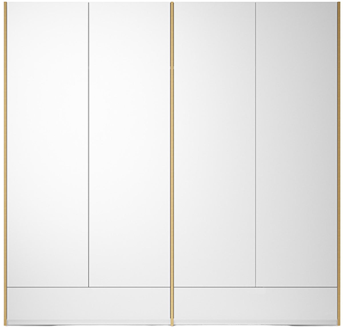 Modular Plus V4 1 Schublade in Weiss / Holzkante präsentiert im Onlineshop von KAQTU Design AG. Drehtürenschrank ist von Müller Möbelwerkstätten