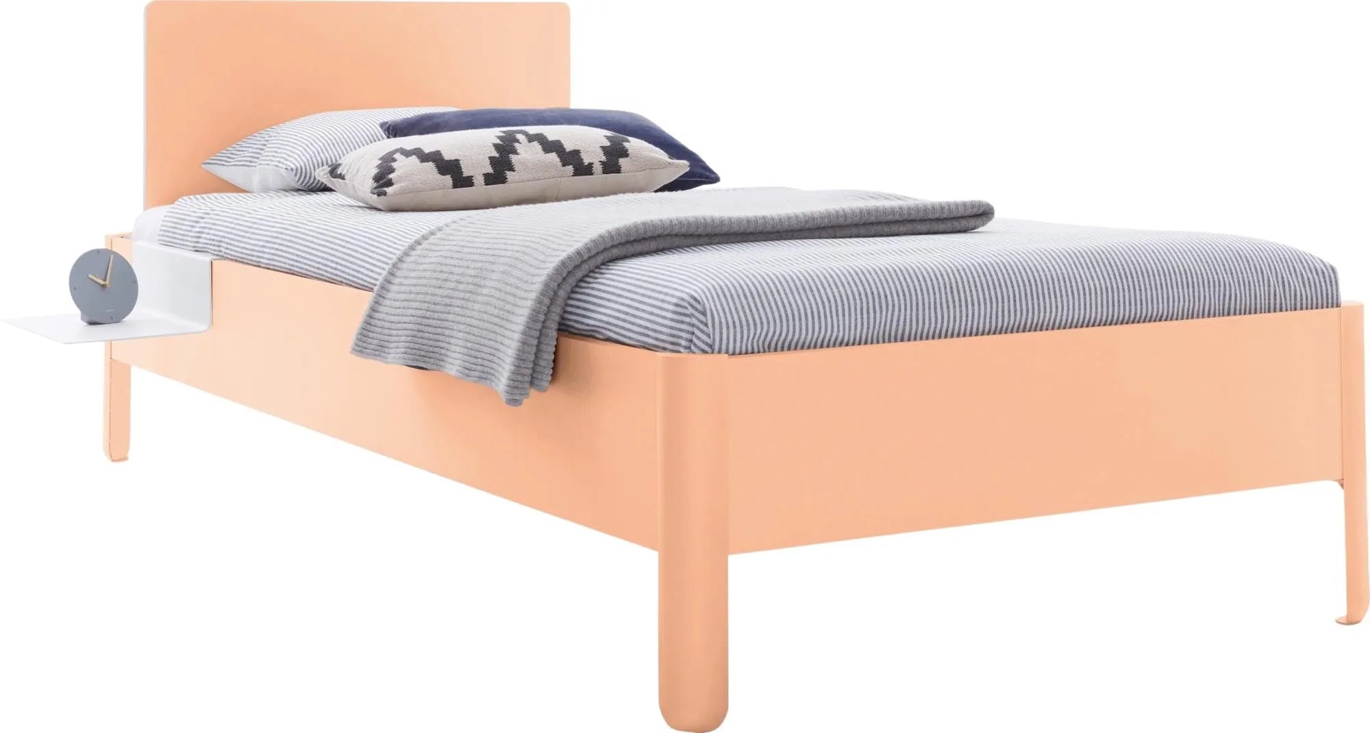 Stilvolles Nait Einzelbett 120 cm mit Kopfteil von Müller Möbel.