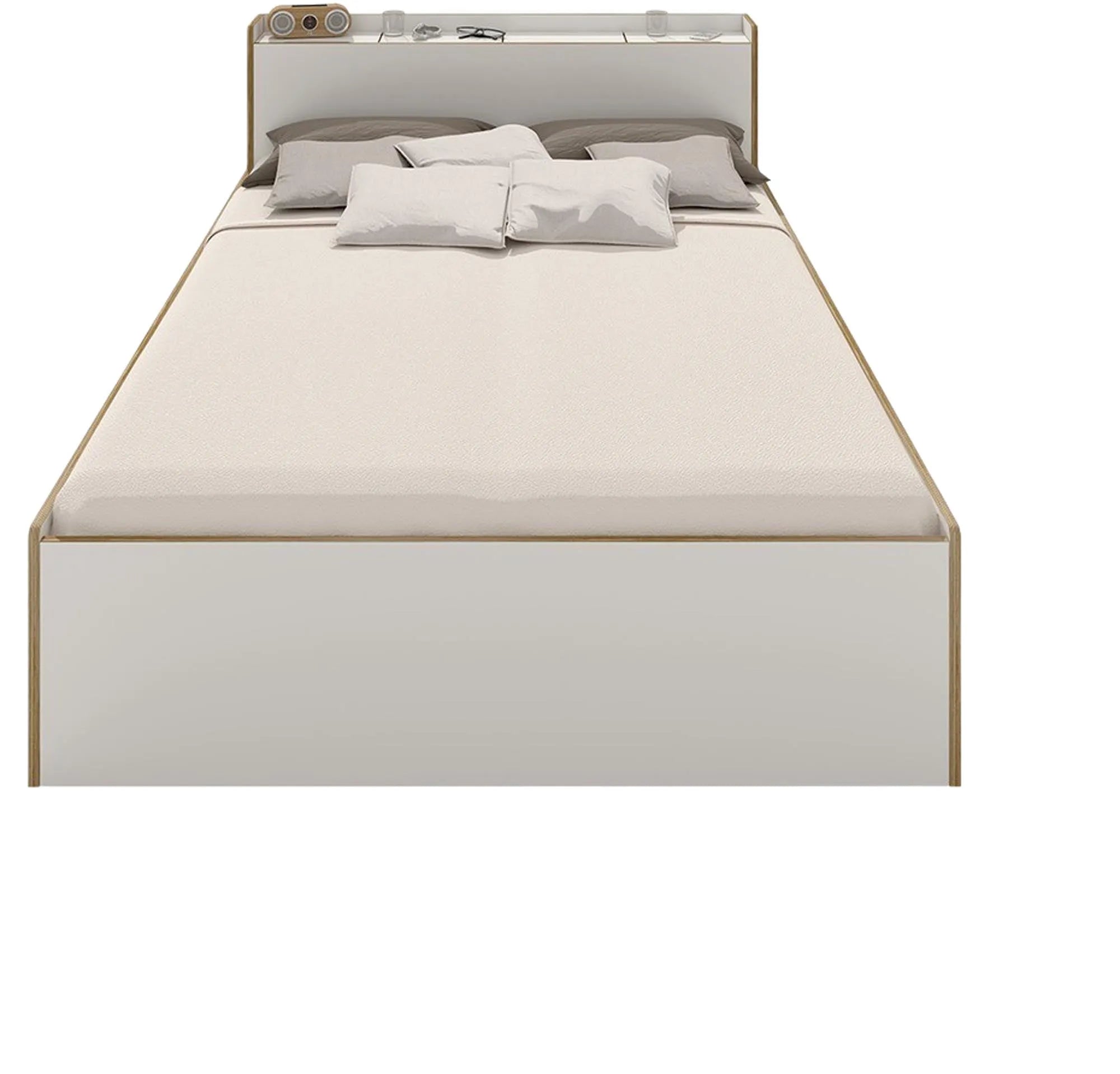 NOOK Bett: Modernes Design mit integriertem Stauraumwunder.