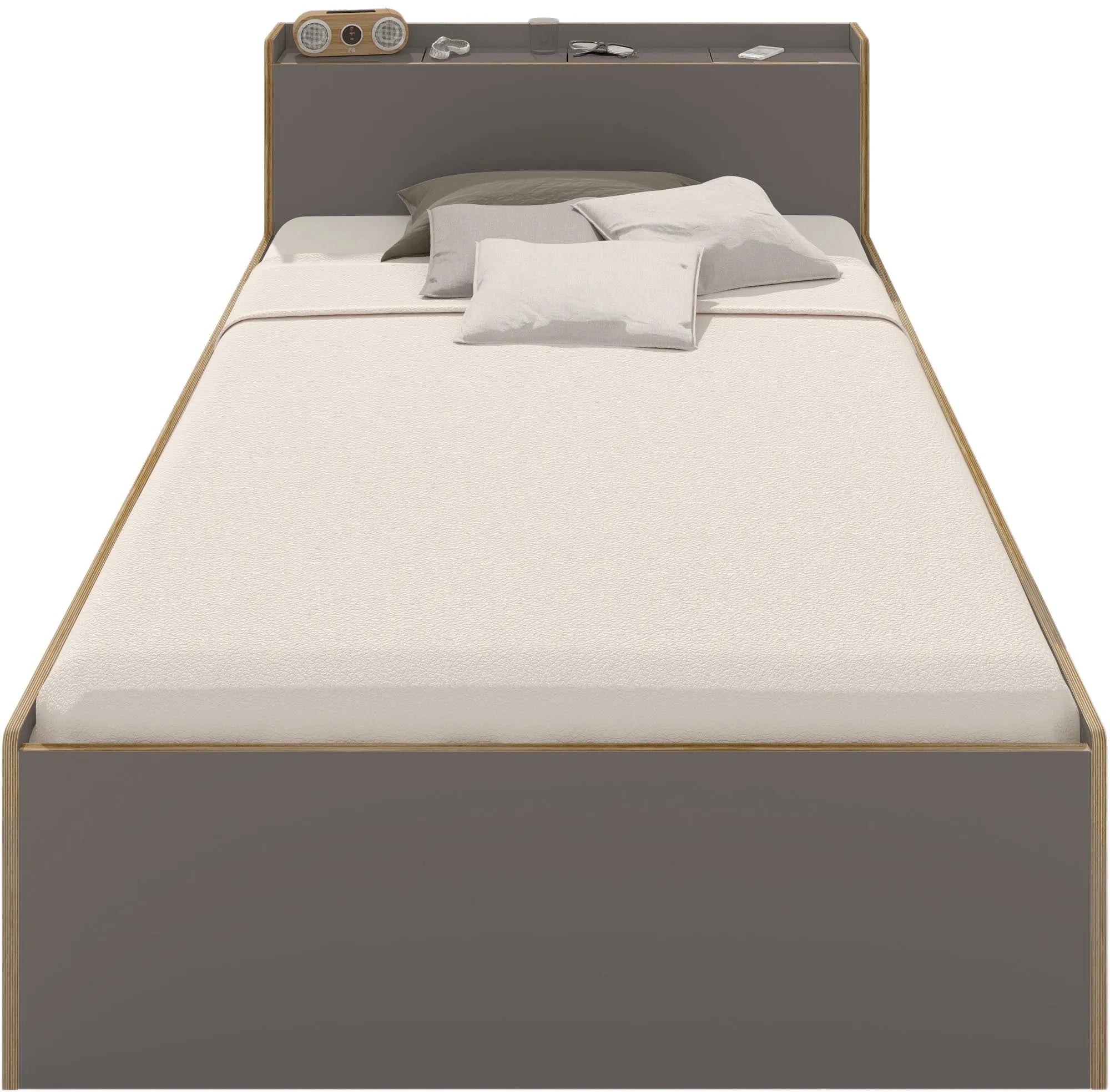 NOOK Einzelbett: Stilvolles Design mit praktischen Stauraumlösungen.