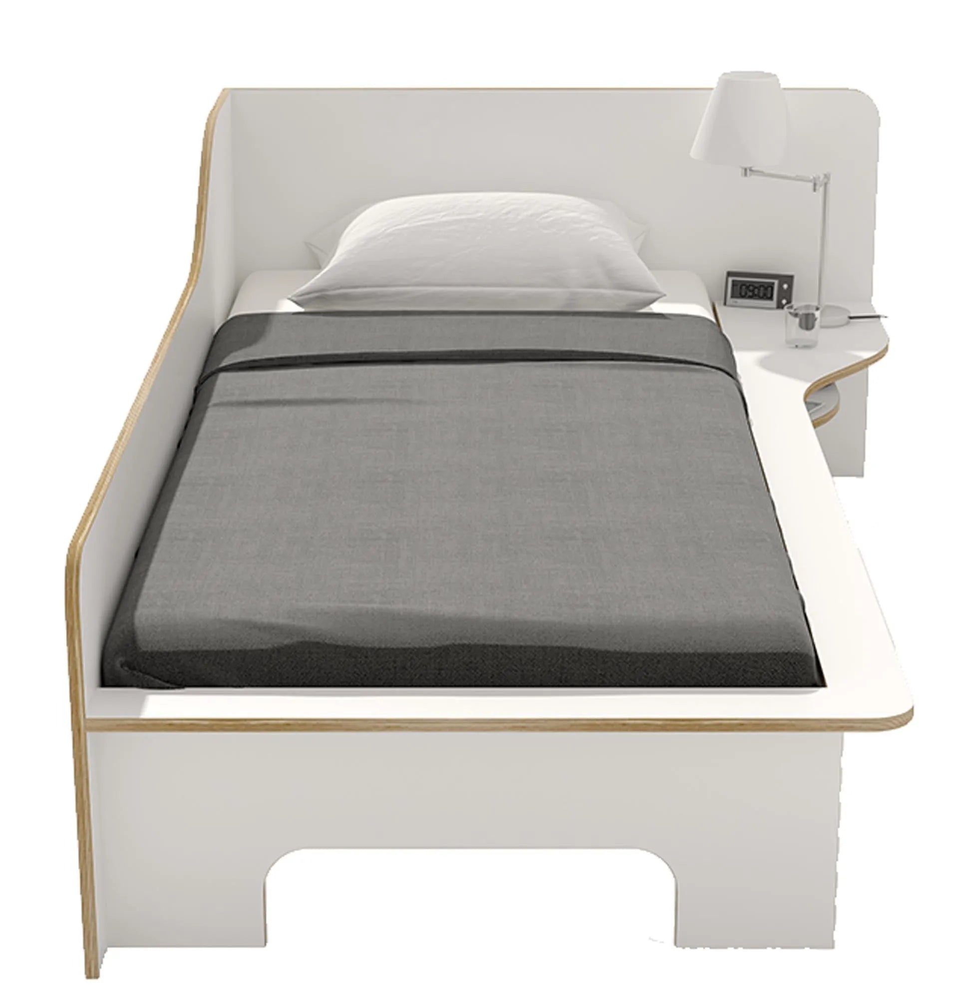Plane Einzelbett rechts: Funktionalität trifft modernes Design.