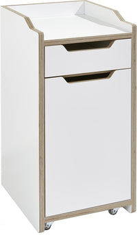 Mobile pedestal with drawer (door right)