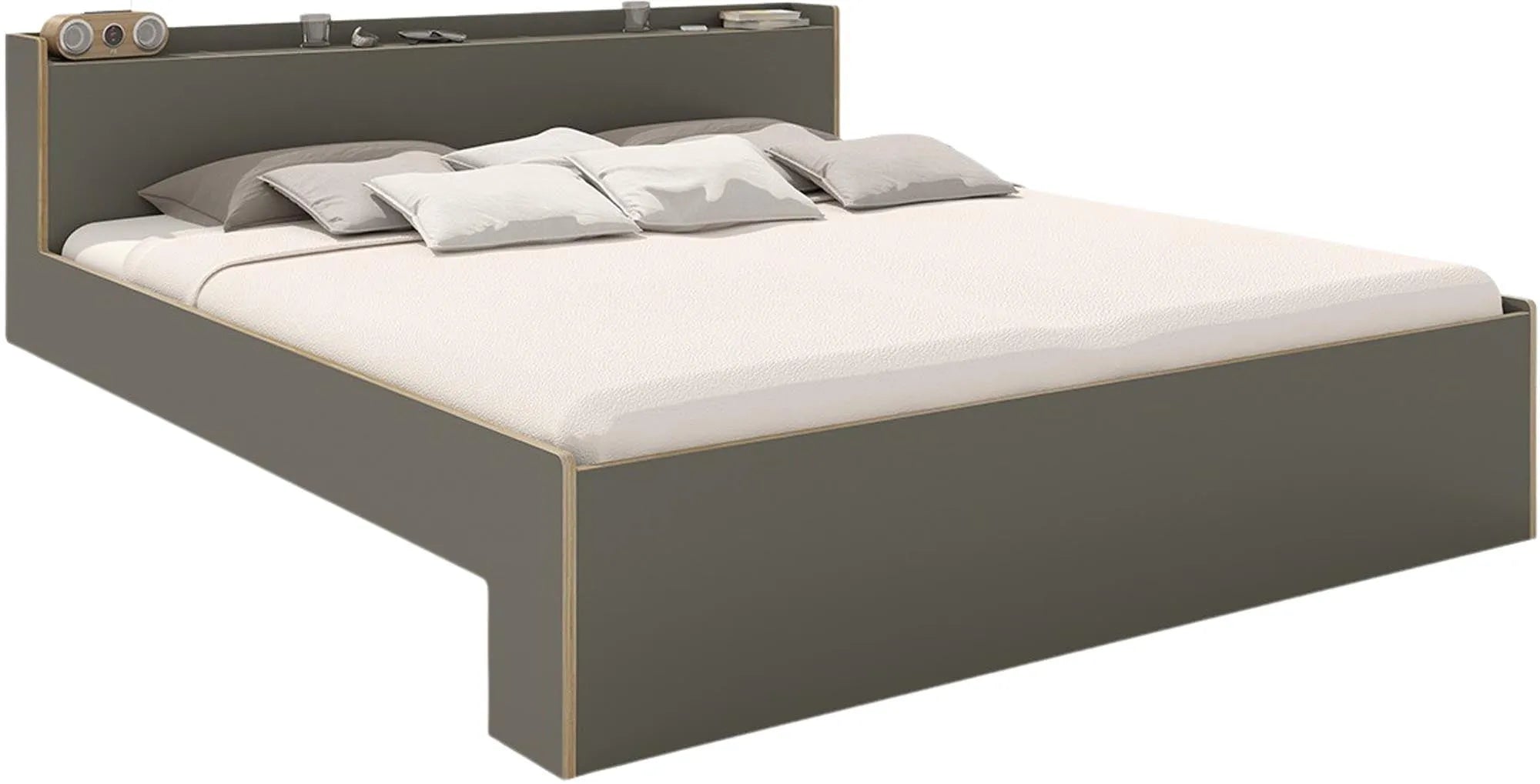NOOK Doppelbett mit stabilem Lattenrost von Müller Möbelwerkstätten.