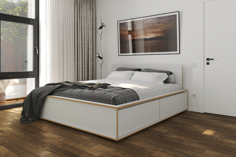 SPAZE Bett mit Kopfteil - KAQTU Design