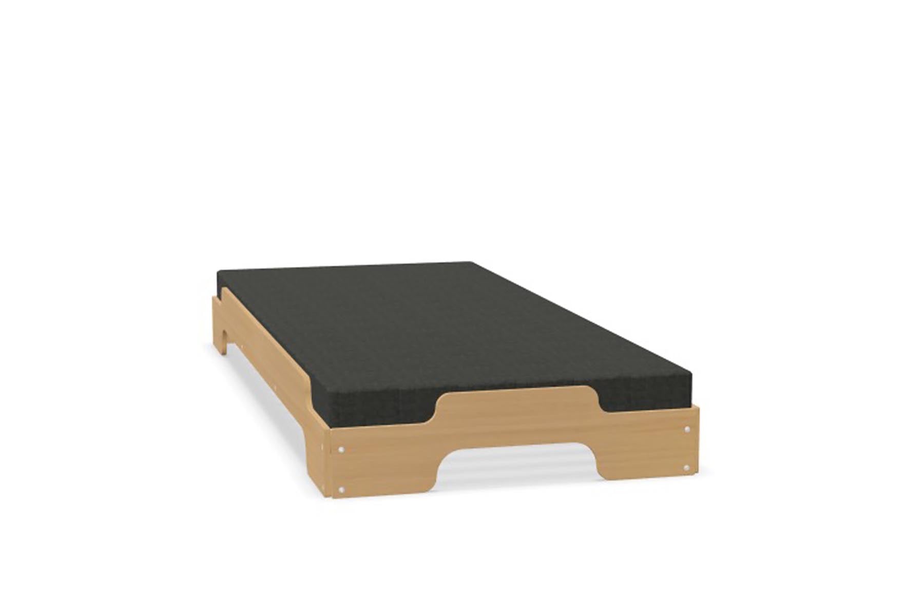 Stapelliege Klassik in Eiche massiv präsentiert im Onlineshop von KAQTU Design AG. Bett ist von Müller Möbelwerkstätten
