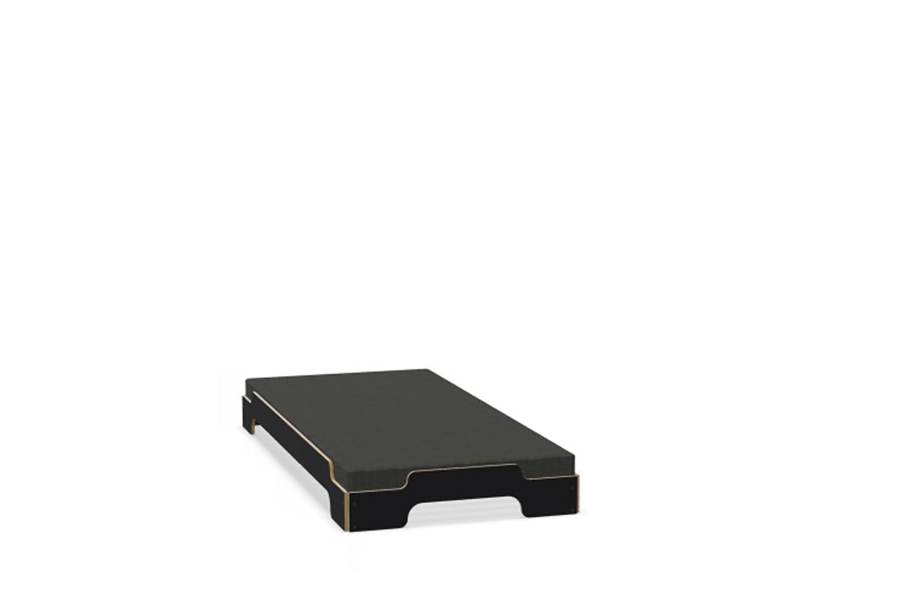 Stapelliege Klassik in Schwarz matt präsentiert im Onlineshop von KAQTU Design AG. Bett ist von Müller Möbelwerkstätten