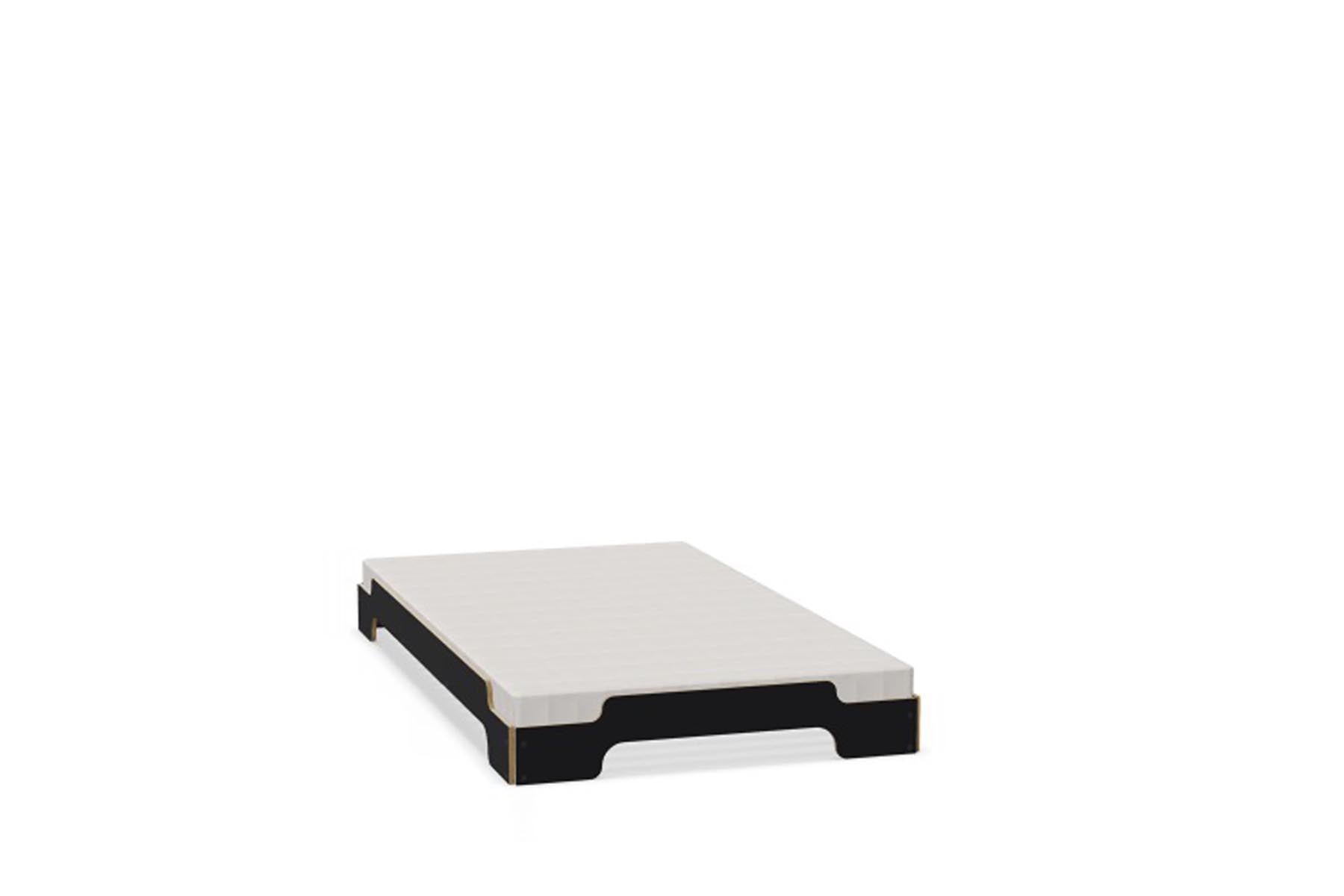 Stapelliege Klassik in Schwarz matt präsentiert im Onlineshop von KAQTU Design AG. Bett ist von Müller Möbelwerkstätten