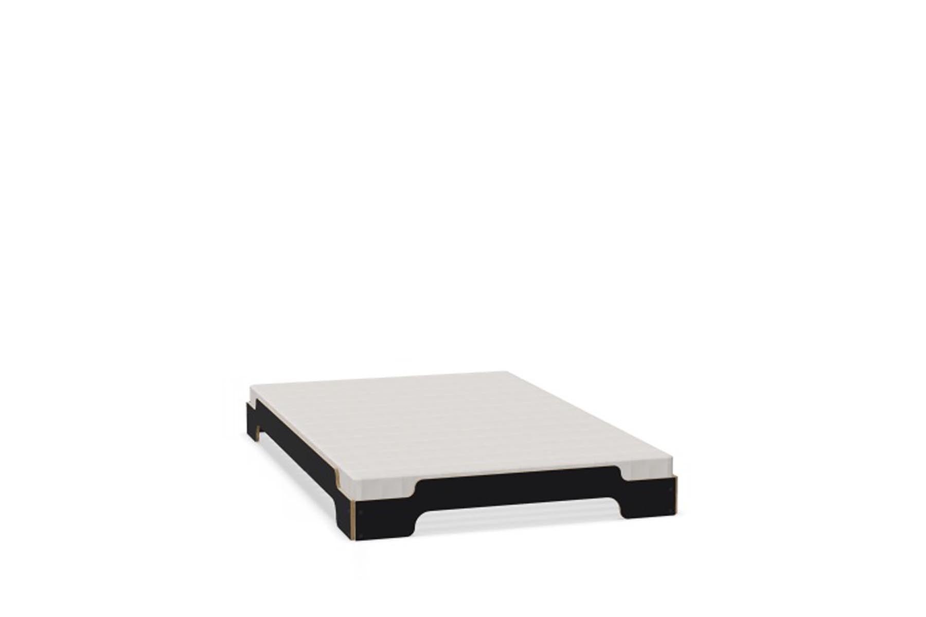 Stapelliege Klassik in Schwarz matt präsentiert im Onlineshop von KAQTU Design AG. Bett ist von Müller Möbelwerkstätten