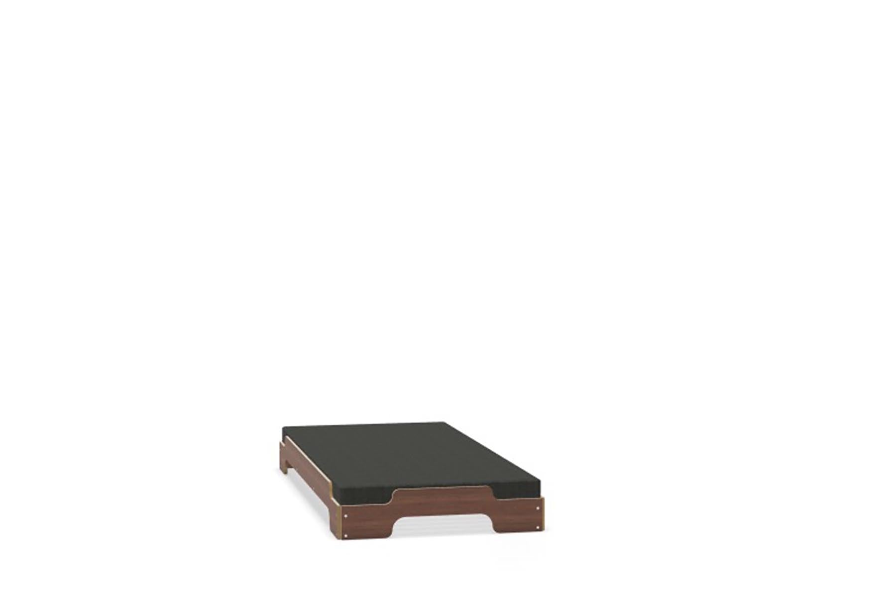 Stapelliege Klassik in Nussbaum lackiert präsentiert im Onlineshop von KAQTU Design AG. Bett ist von Müller Möbelwerkstätten