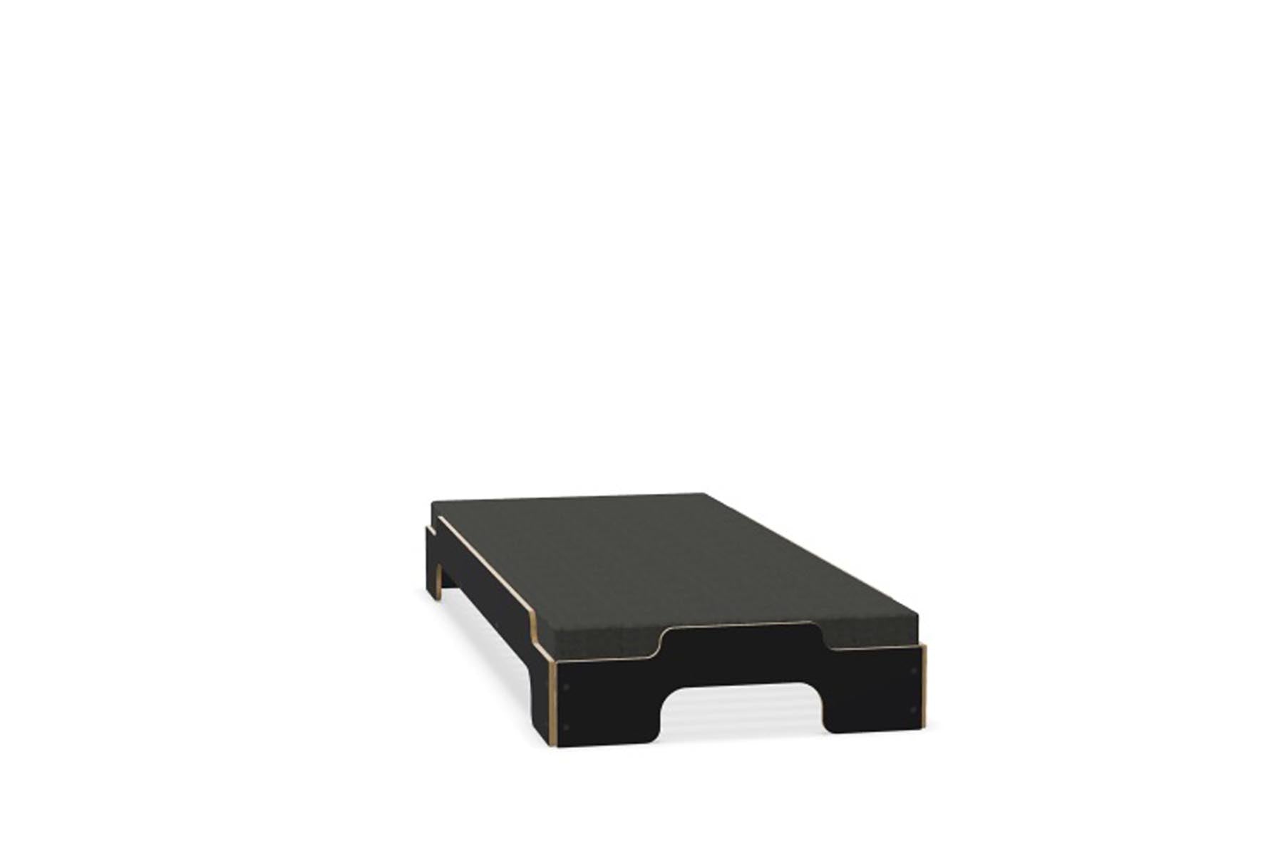 Stapelliege Komfort in Schwarz matt präsentiert im Onlineshop von KAQTU Design AG. Bett ist von Müller Möbelwerkstätten