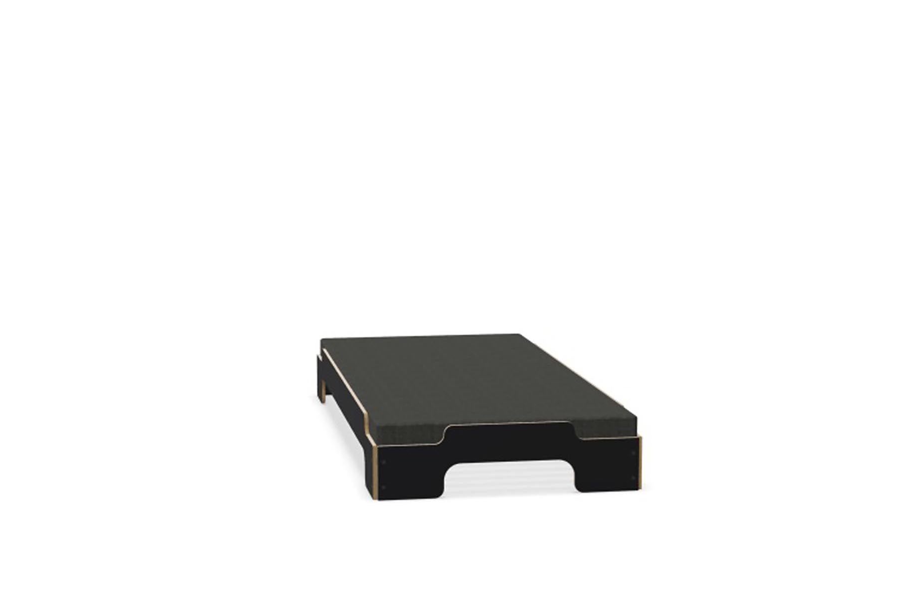 Stapelliege Komfort in Schwarz matt präsentiert im Onlineshop von KAQTU Design AG. Bett ist von Müller Möbelwerkstätten