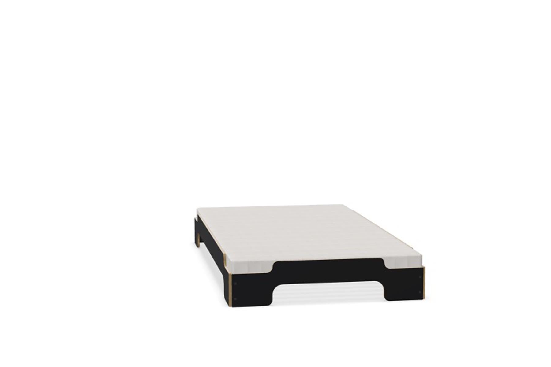 Stapelliege Komfort in Schwarz matt präsentiert im Onlineshop von KAQTU Design AG. Bett ist von Müller Möbelwerkstätten