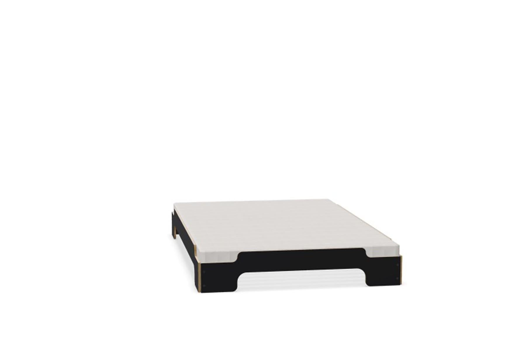 Stapelliege Komfort in Schwarz matt präsentiert im Onlineshop von KAQTU Design AG. Bett ist von Müller Möbelwerkstätten