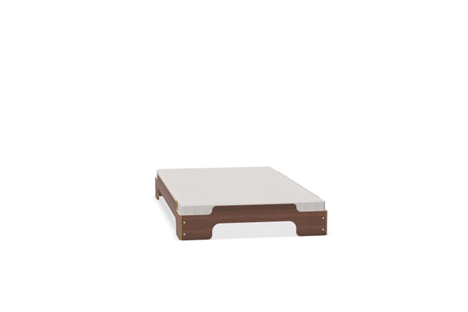 Stapelliege Komfort in Nussbaum lackiert präsentiert im Onlineshop von KAQTU Design AG. Bett ist von Müller Möbelwerkstätten