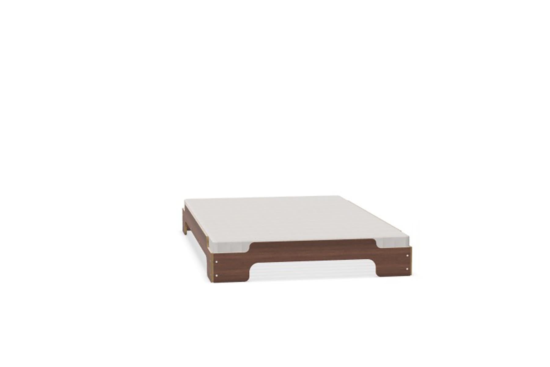 Stapelliege Komfort in Nussbaum lackiert präsentiert im Onlineshop von KAQTU Design AG. Bett ist von Müller Möbelwerkstätten