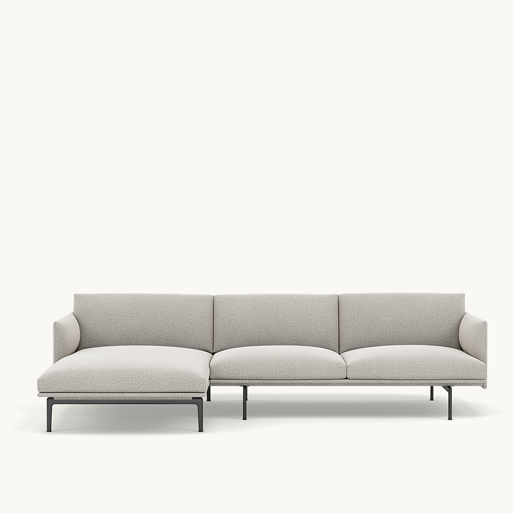 Outline 3-Sitzer L Sofa links in Ecriture 130 präsentiert im Onlineshop von KAQTU Design AG. L-Sofa links ist von Muuto