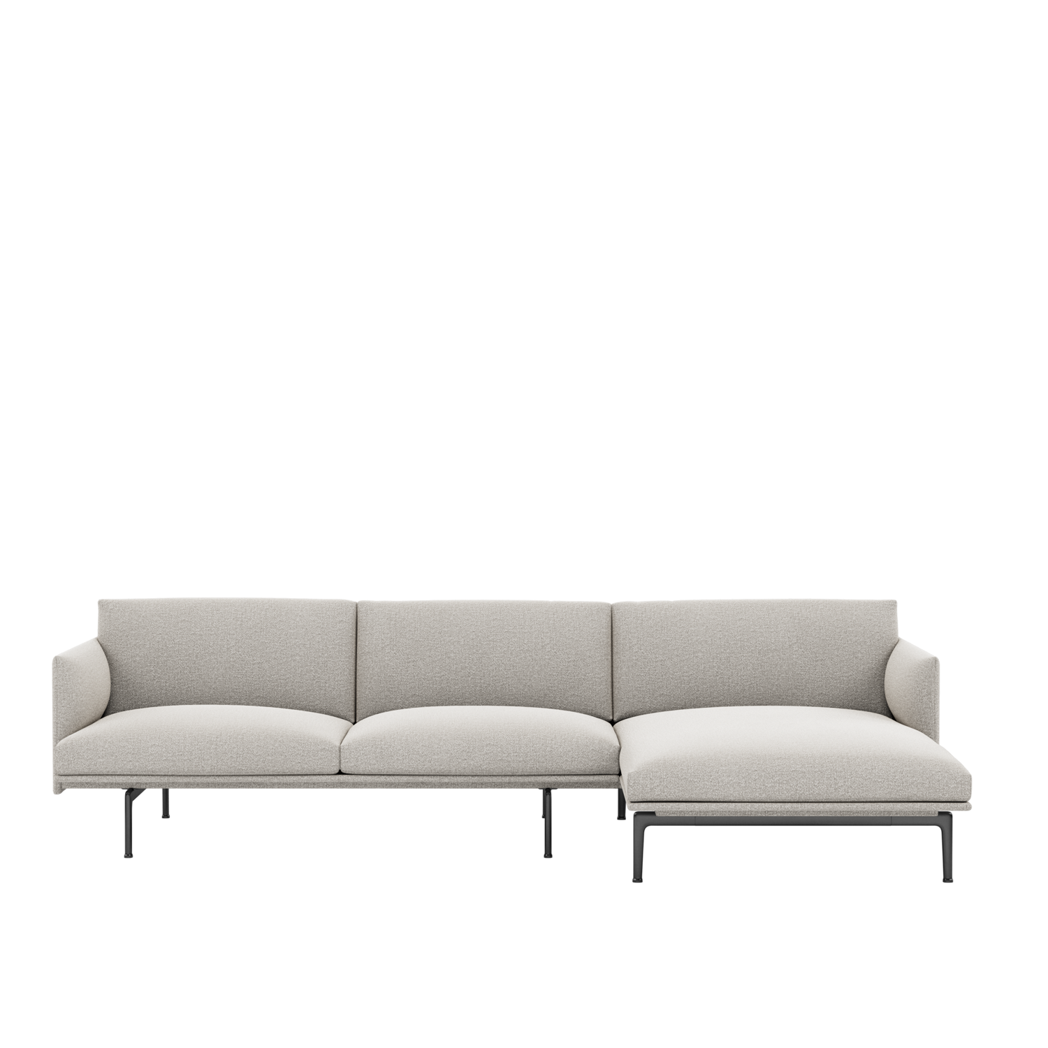 Outline 3-Sitzer L Sofa rechts in Ecriture 130 präsentiert im Onlineshop von KAQTU Design AG. L-Sofa rechts ist von Muuto