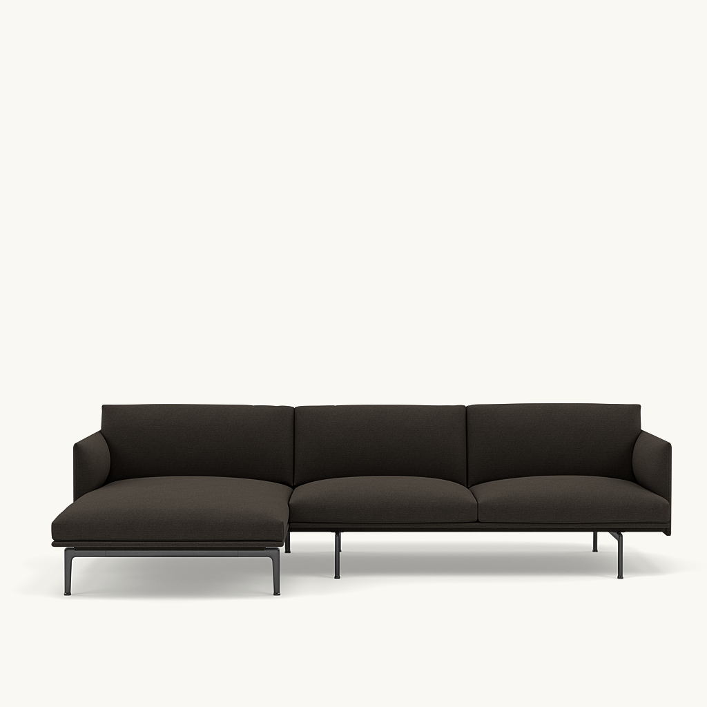 Outline 3-Sitzer L Sofa links in Ocean 50 präsentiert im Onlineshop von KAQTU Design AG. L-Sofa links ist von Muuto