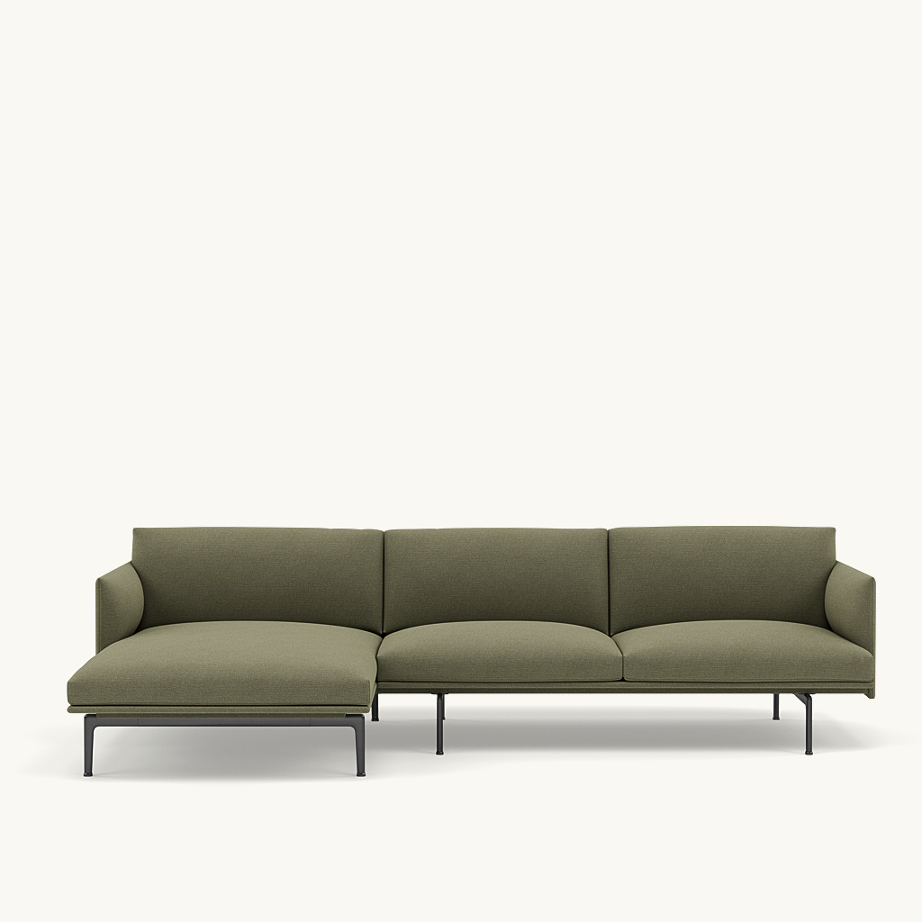 Outline 3-Sitzer L Sofa links in Ocean 21 präsentiert im Onlineshop von KAQTU Design AG. L-Sofa links ist von Muuto