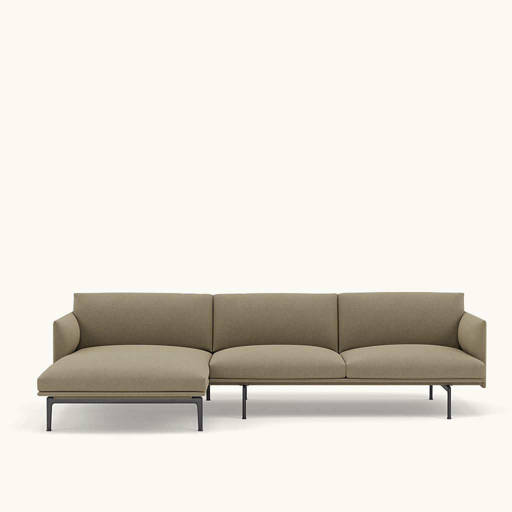 Outline 3-Sitzer L Sofa links in Ocean 52 präsentiert im Onlineshop von KAQTU Design AG. L-Sofa links ist von Muuto