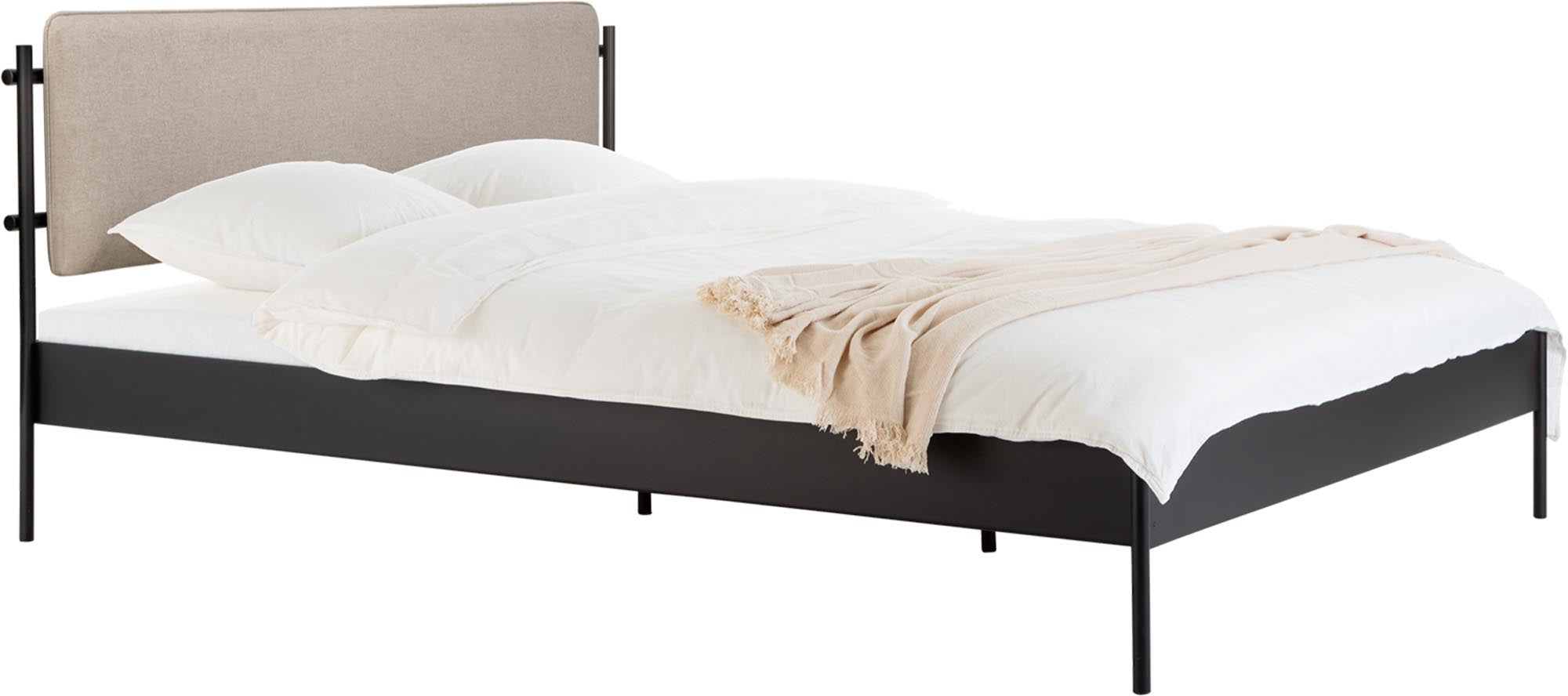 Modernes Eton Bett Basic mit Kopfteil und Lattenrost von Noo.ma.