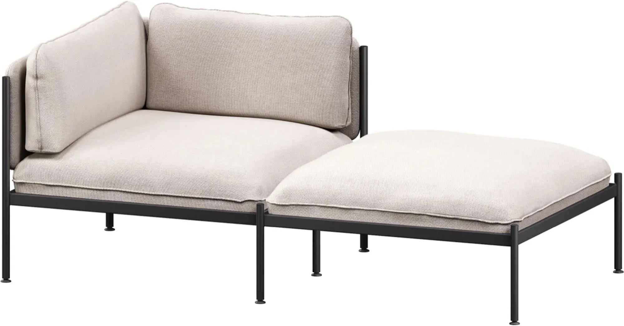 Elegantes Toom Sofa: Vielseitiger 2-Sitzer mit Chaise von Noo.ma.