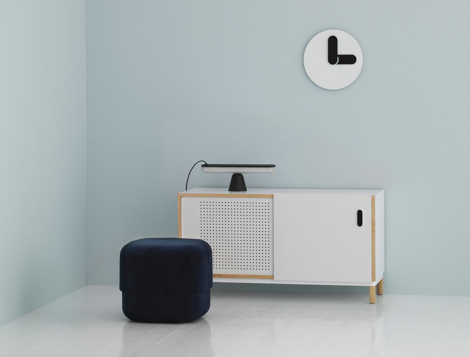 Circus Pouf Klein dunkelblau/Velour
