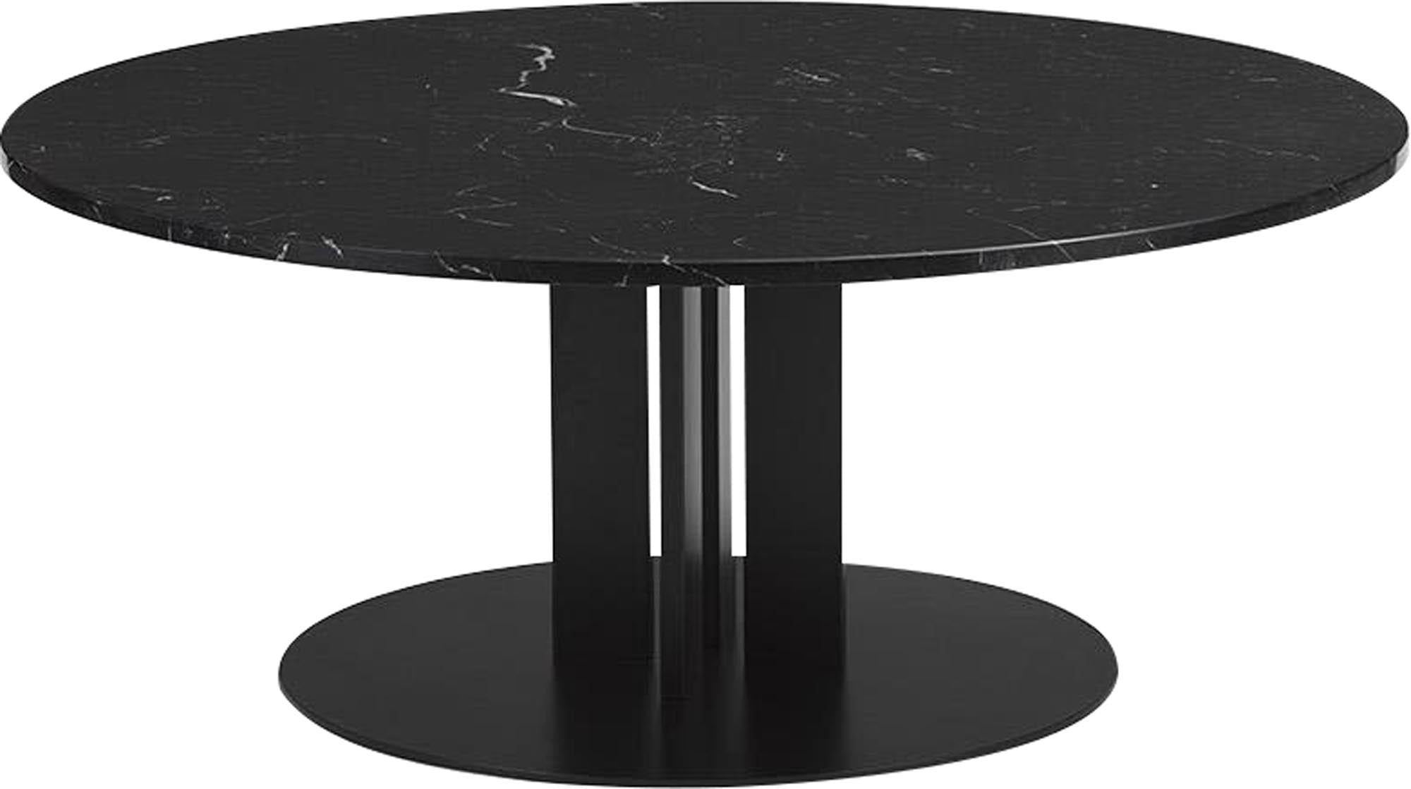 Scala table H40 Ø110 cm marble black