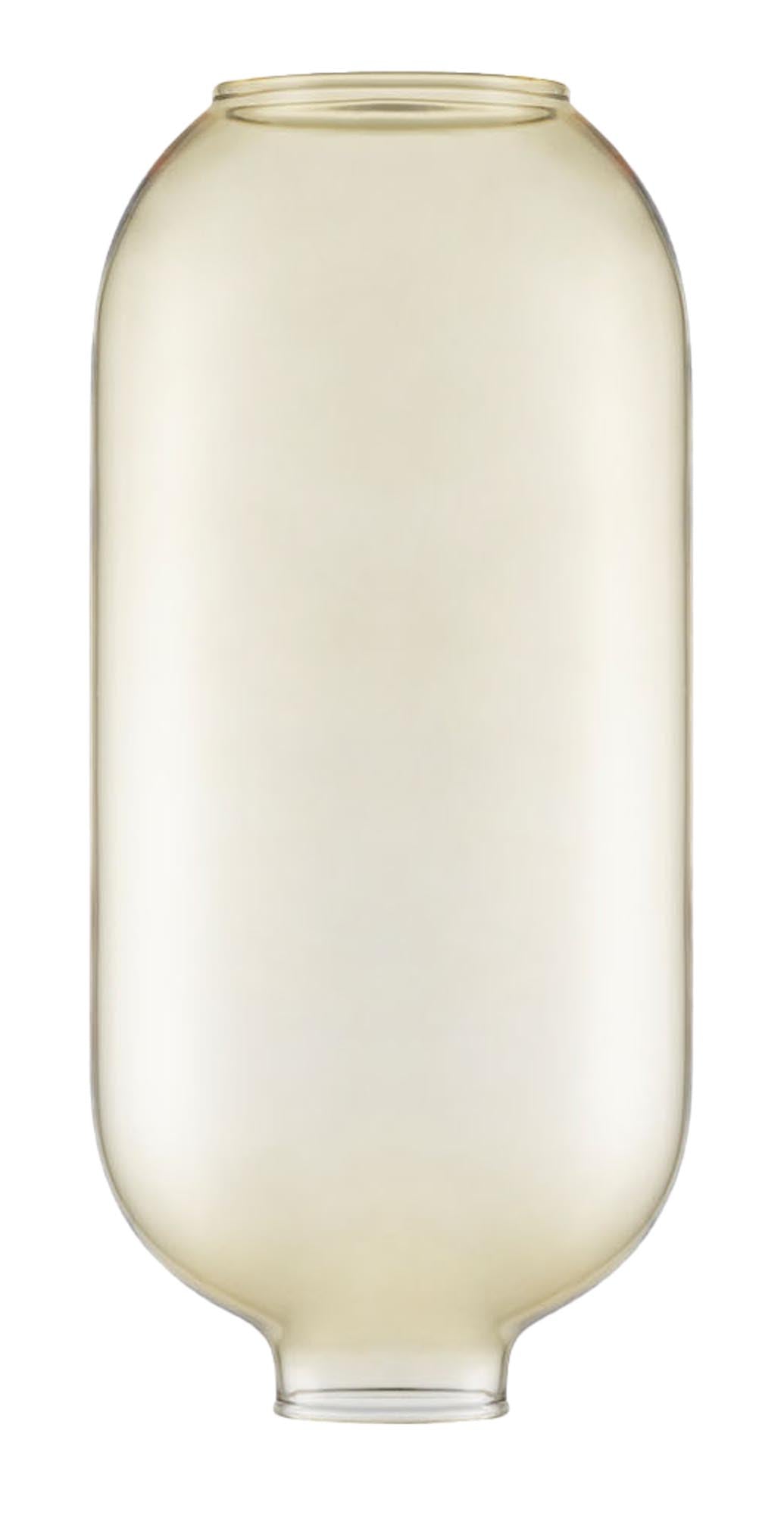 AMP lamp replacement glass, large gold/green