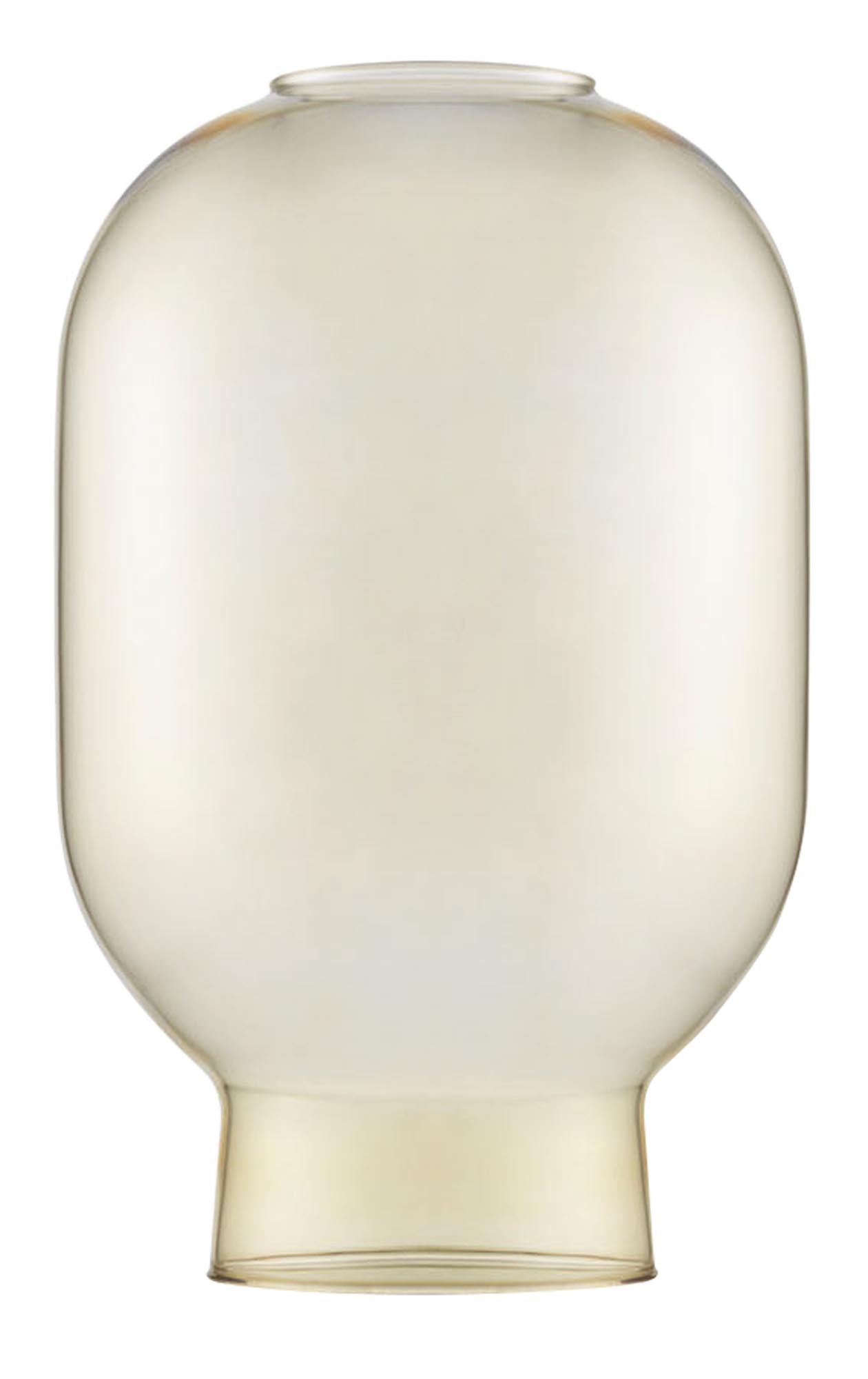AMP table lamp replacement glass, gold/green