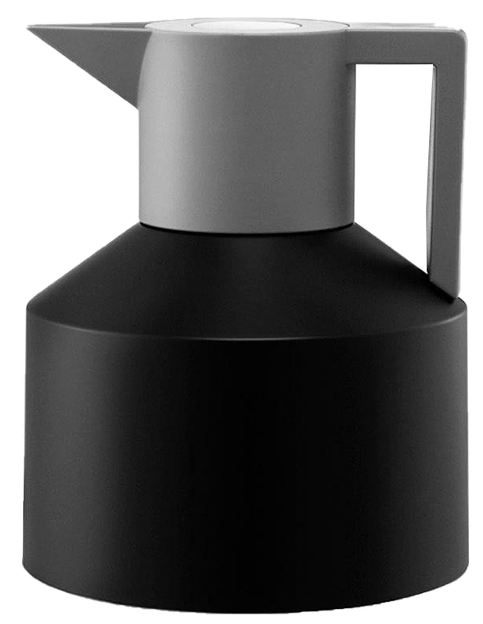 Die Geo Thermoskanne von Normann Copenhagen vereint stilvolles Retro-Design mit Funktionalität, ideal für heiße und kalte Getränke.