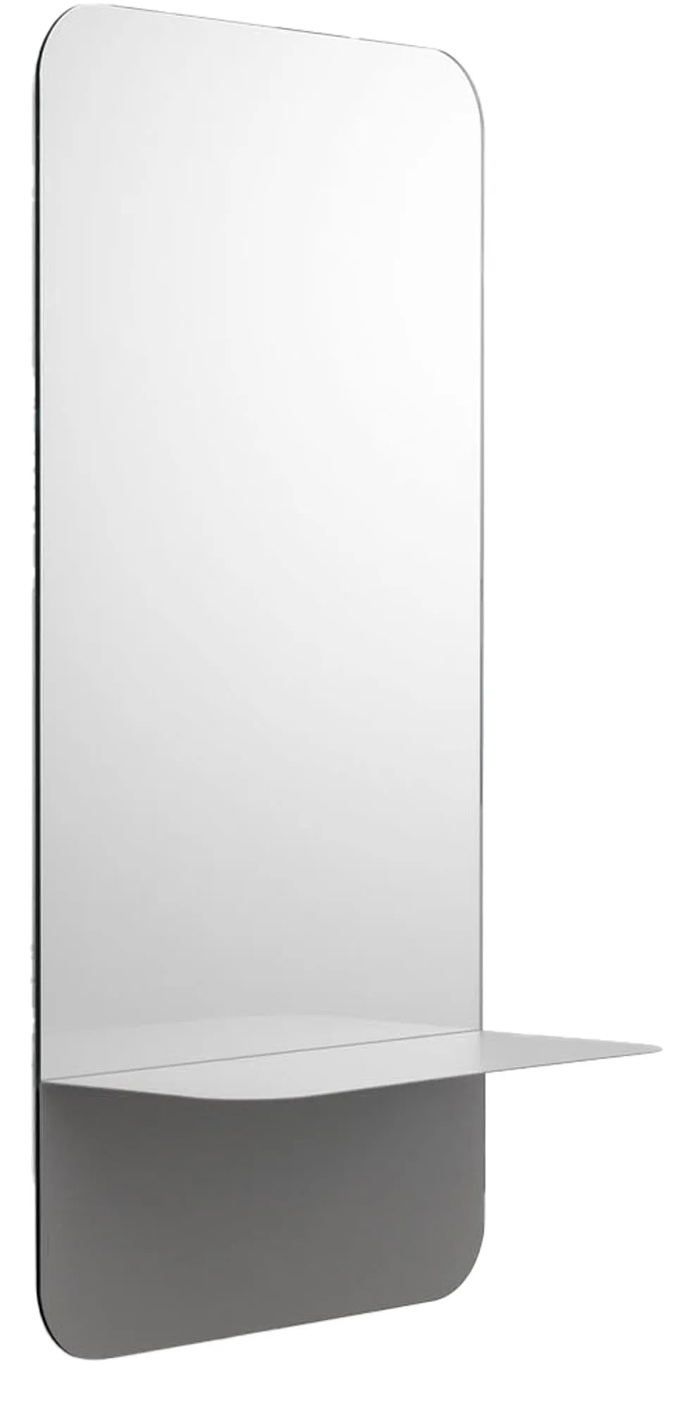 Stilvoller Wandspiegel mit integriertem Regal von Normann Copenhagen.