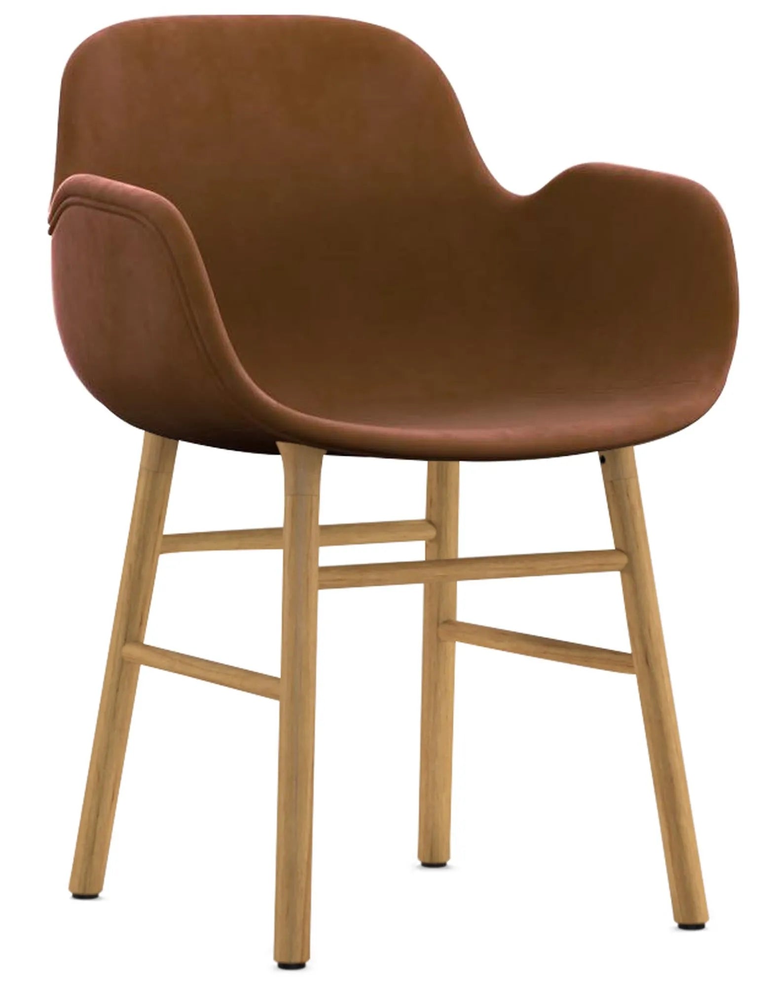 Stilvoller Form Armlehnstuhl von Normann Copenhagen, luxuriös gepolstert.