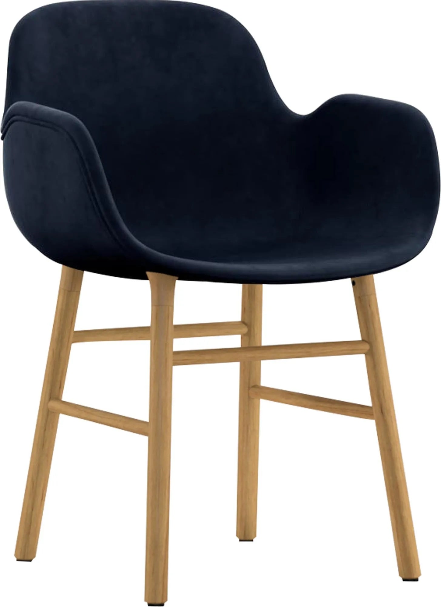 Stilvoller Form Armlehnstuhl von Normann Copenhagen, luxuriös gepolstert.