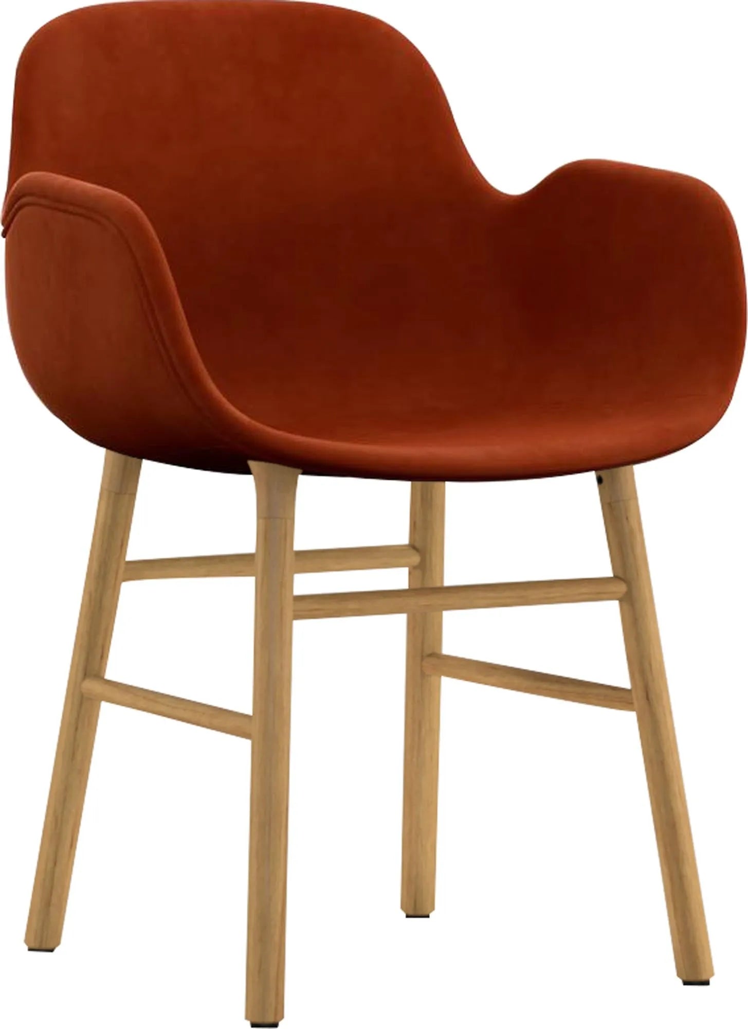 Stilvoller Form Armlehnstuhl von Normann Copenhagen, luxuriös gepolstert.