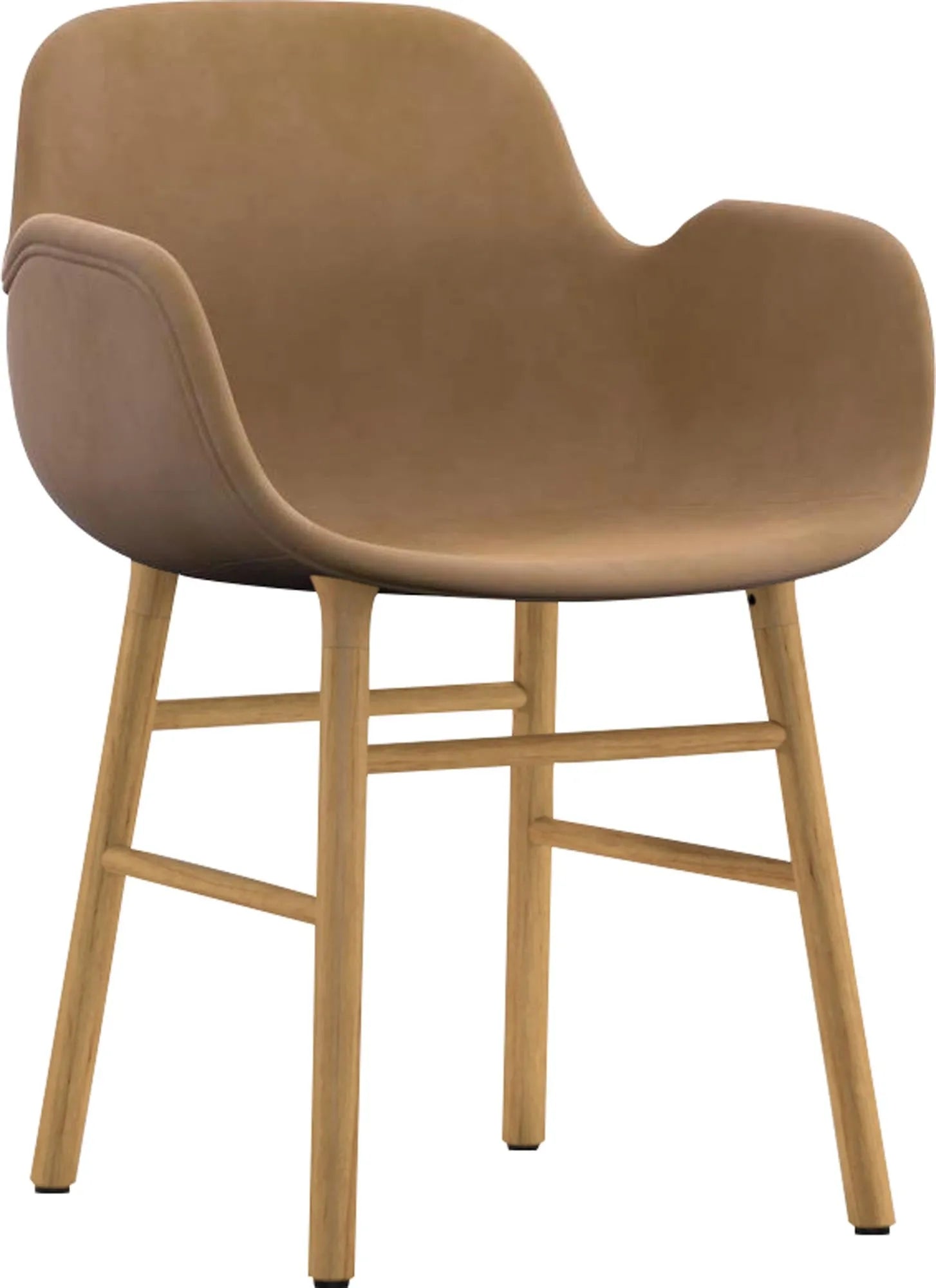 Stilvoller Form Armlehnstuhl von Normann Copenhagen, luxuriös gepolstert.