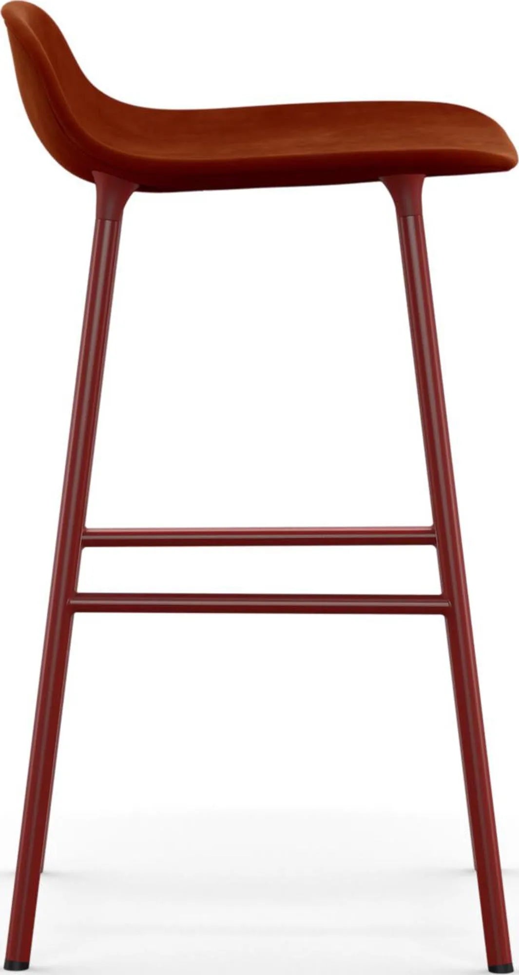 Eleganter 65 cm Barhocker von Normann Copenhagen, komfortabel gepolstert.