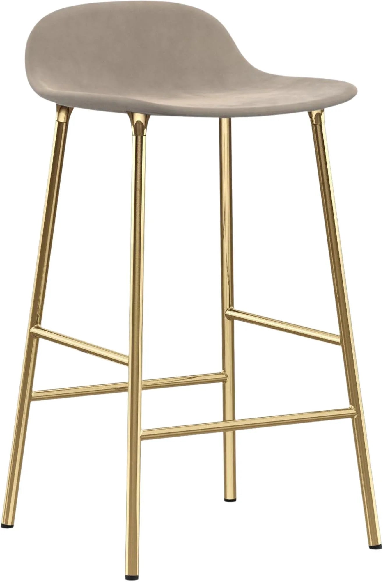 Stilvoller 65 cm Barhocker von Normann Copenhagen, bequem gepolstert.