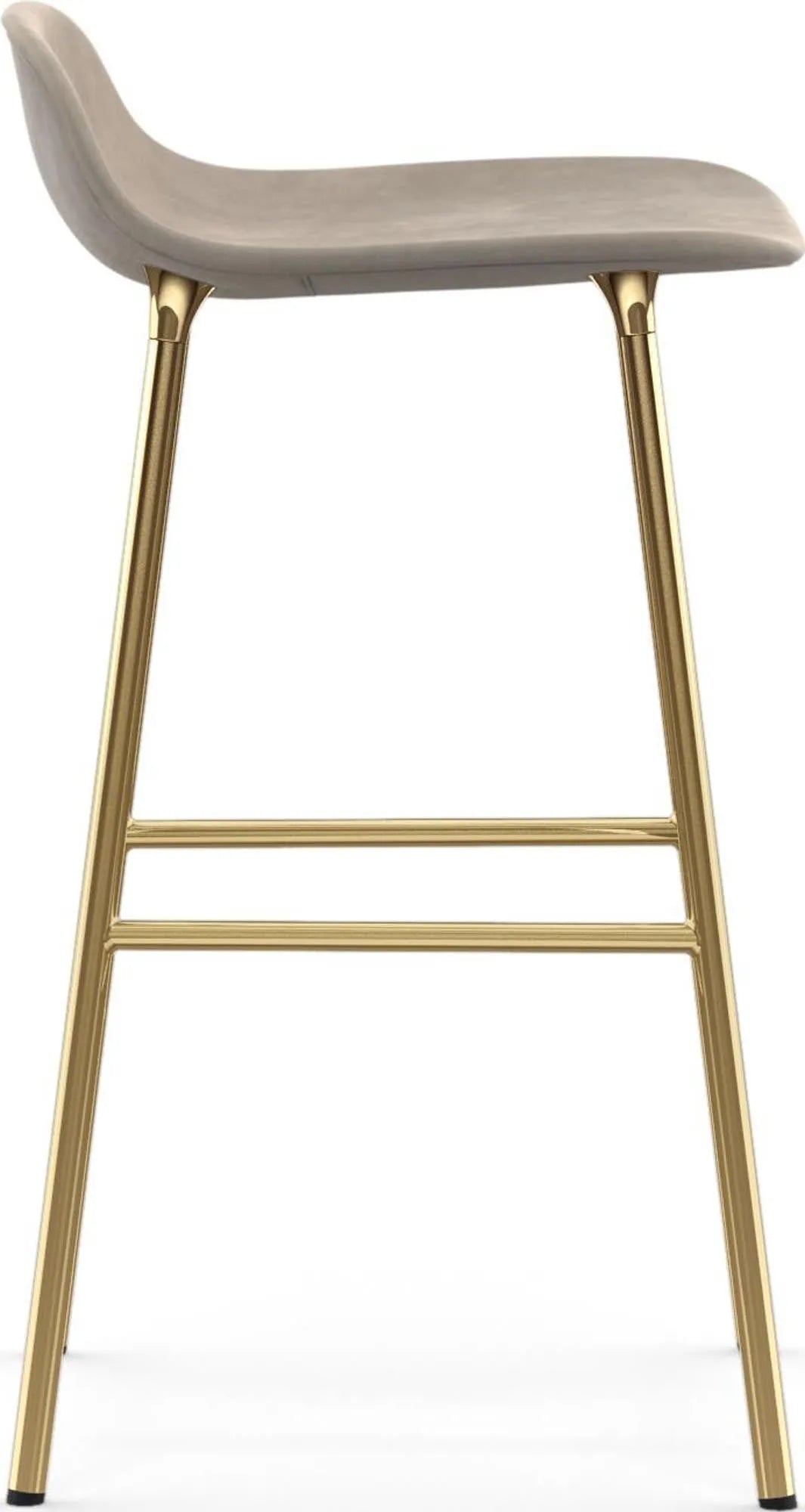 Stilvoller 65 cm Barhocker von Normann Copenhagen, bequem gepolstert.