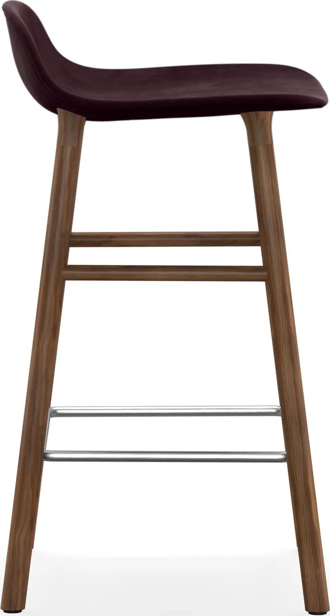 Eleganter 65 cm Barhocker von Normann Copenhagen, komfortabel gepolstert.