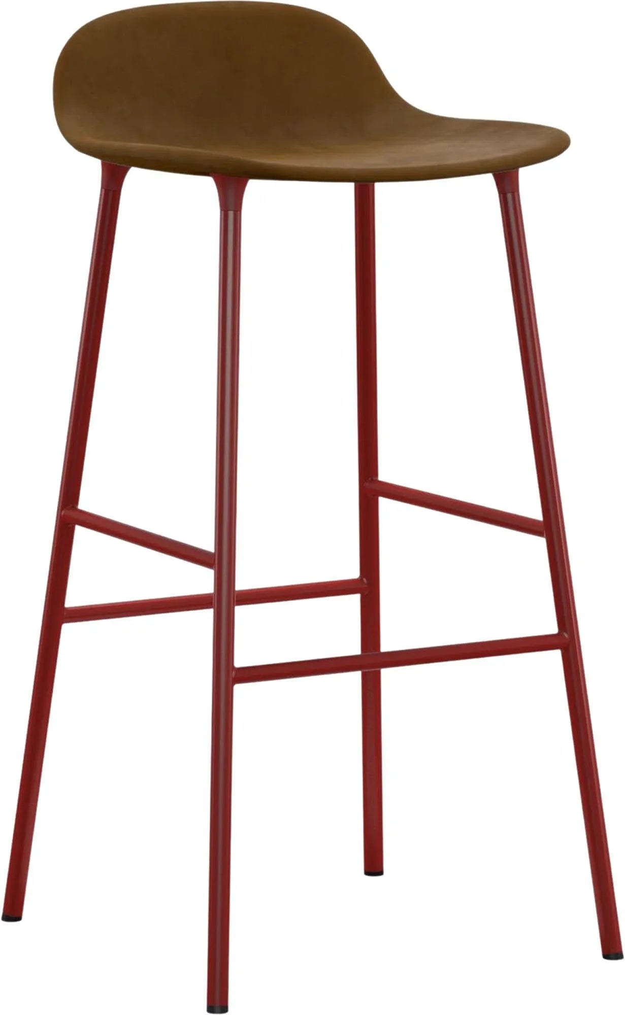 Eleganter 75 cm Barhocker von Normann Copenhagen, komfortabel gepolstert.