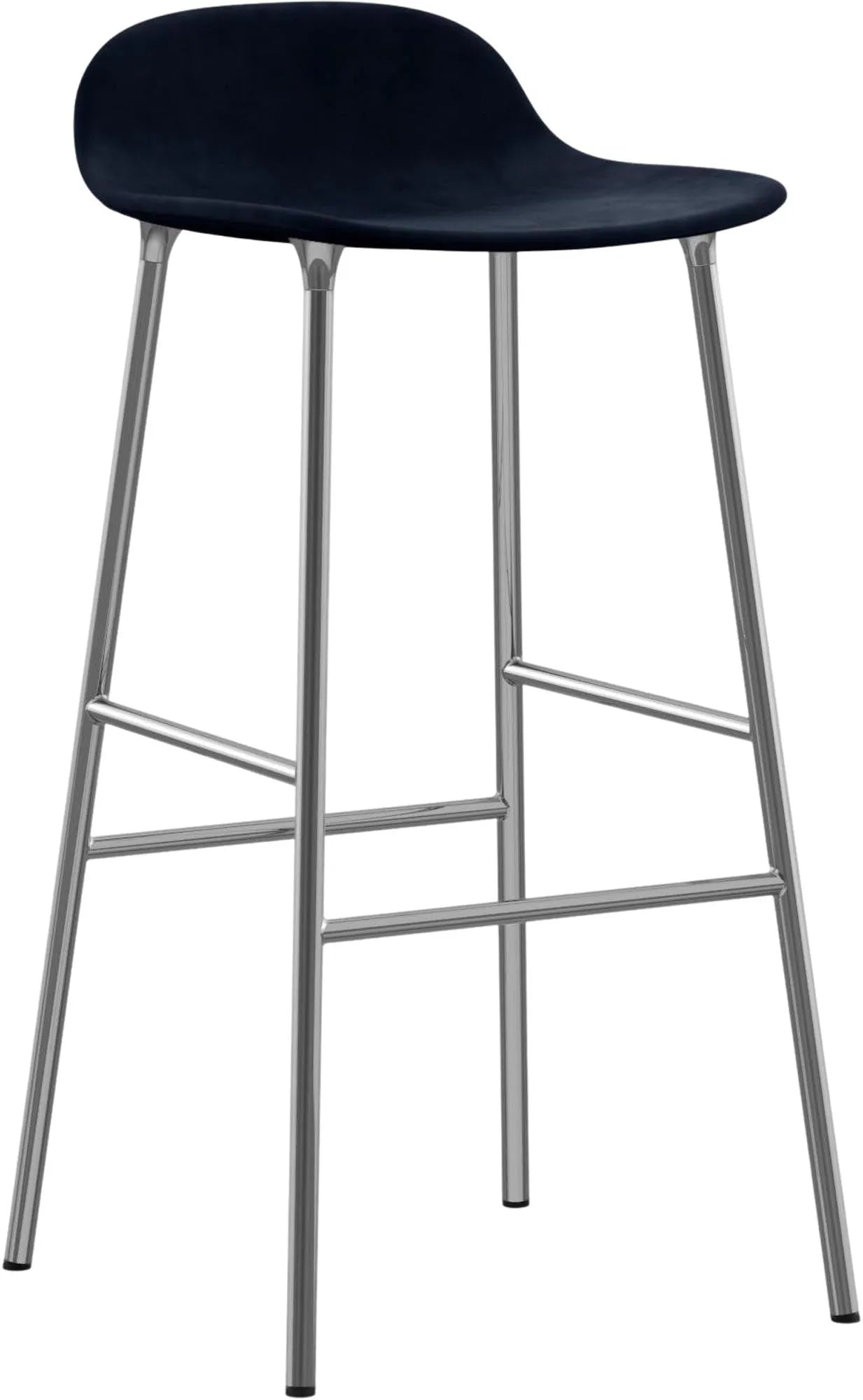 Stilvoller 75 cm Barhocker von Normann Copenhagen, bequem gepolstert.