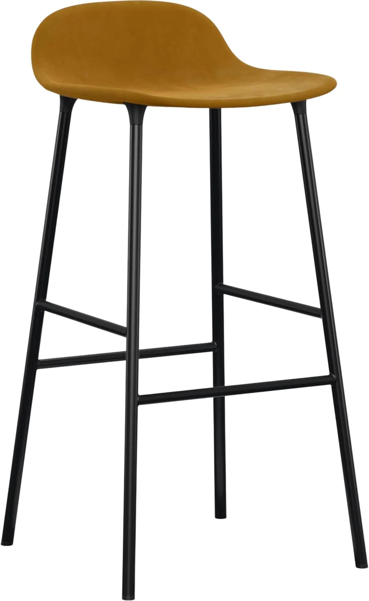 Stilvoller 75 cm Barhocker von Normann Copenhagen, bequem gepolstert.