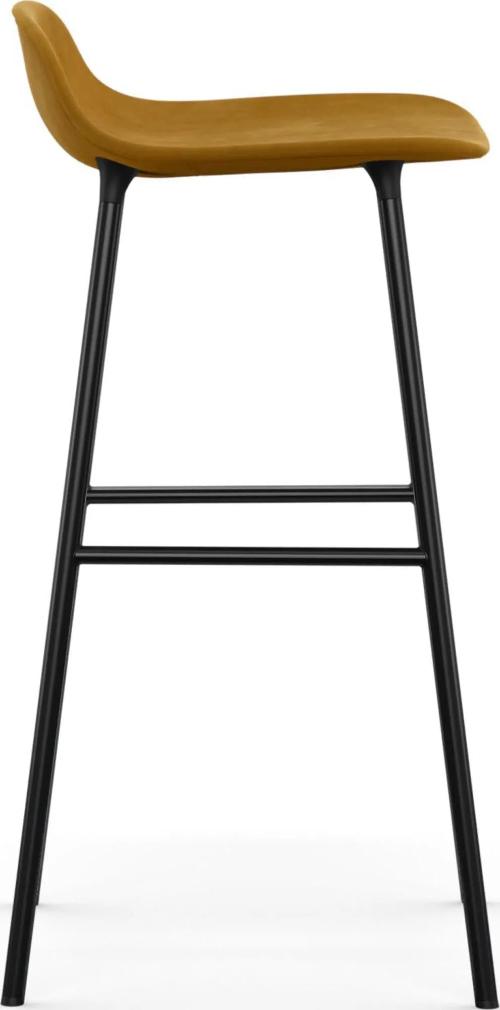 Eleganter 75 cm Barhocker von Normann Copenhagen, komfortabel gepolstert.