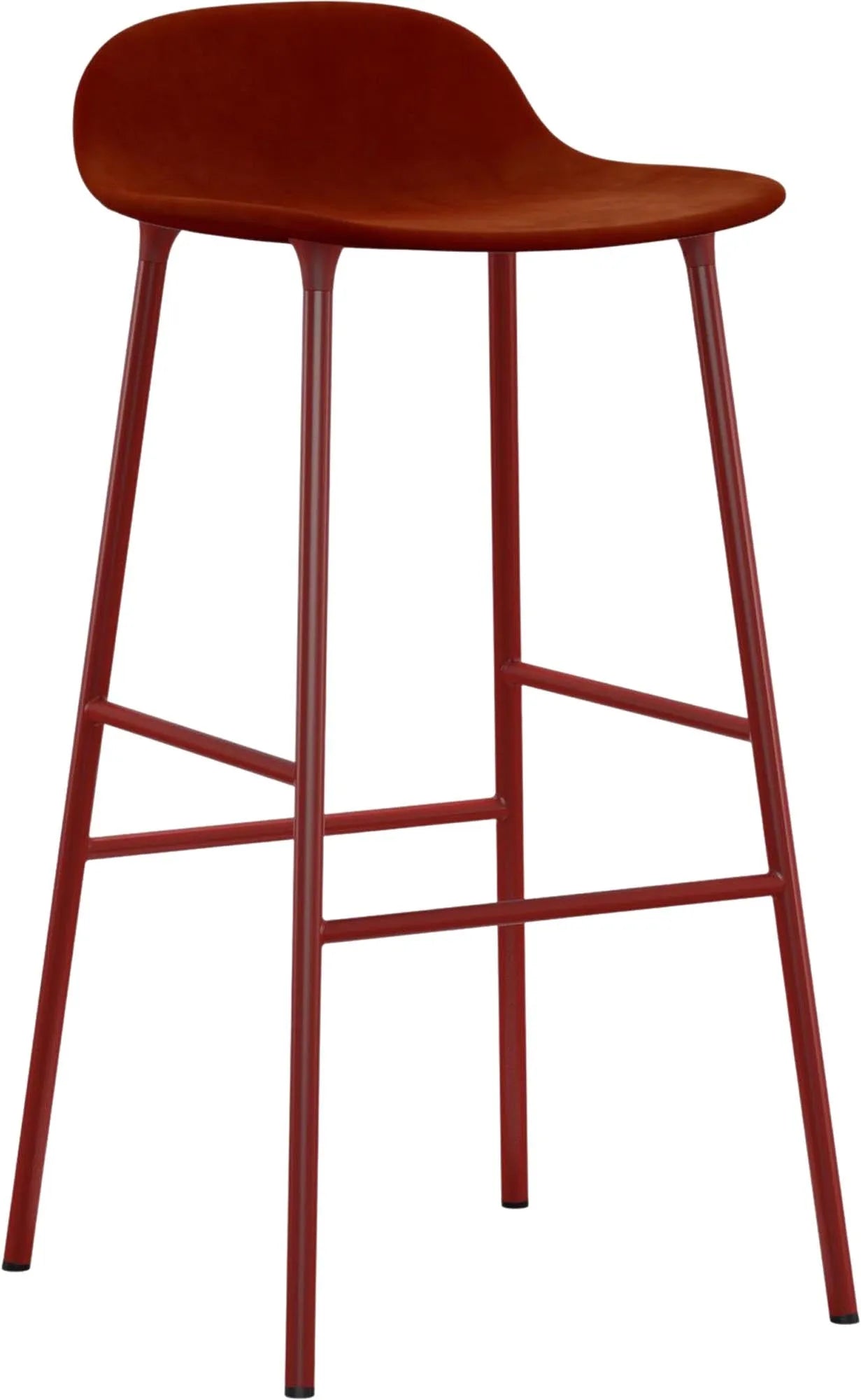 Eleganter 75 cm Barhocker von Normann Copenhagen, komfortabel gepolstert.
