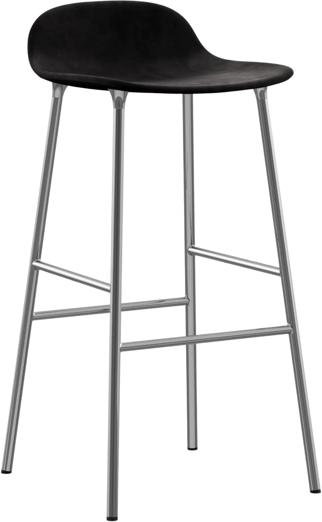 Stilvoller 75 cm Barhocker von Normann Copenhagen, bequem gepolstert.